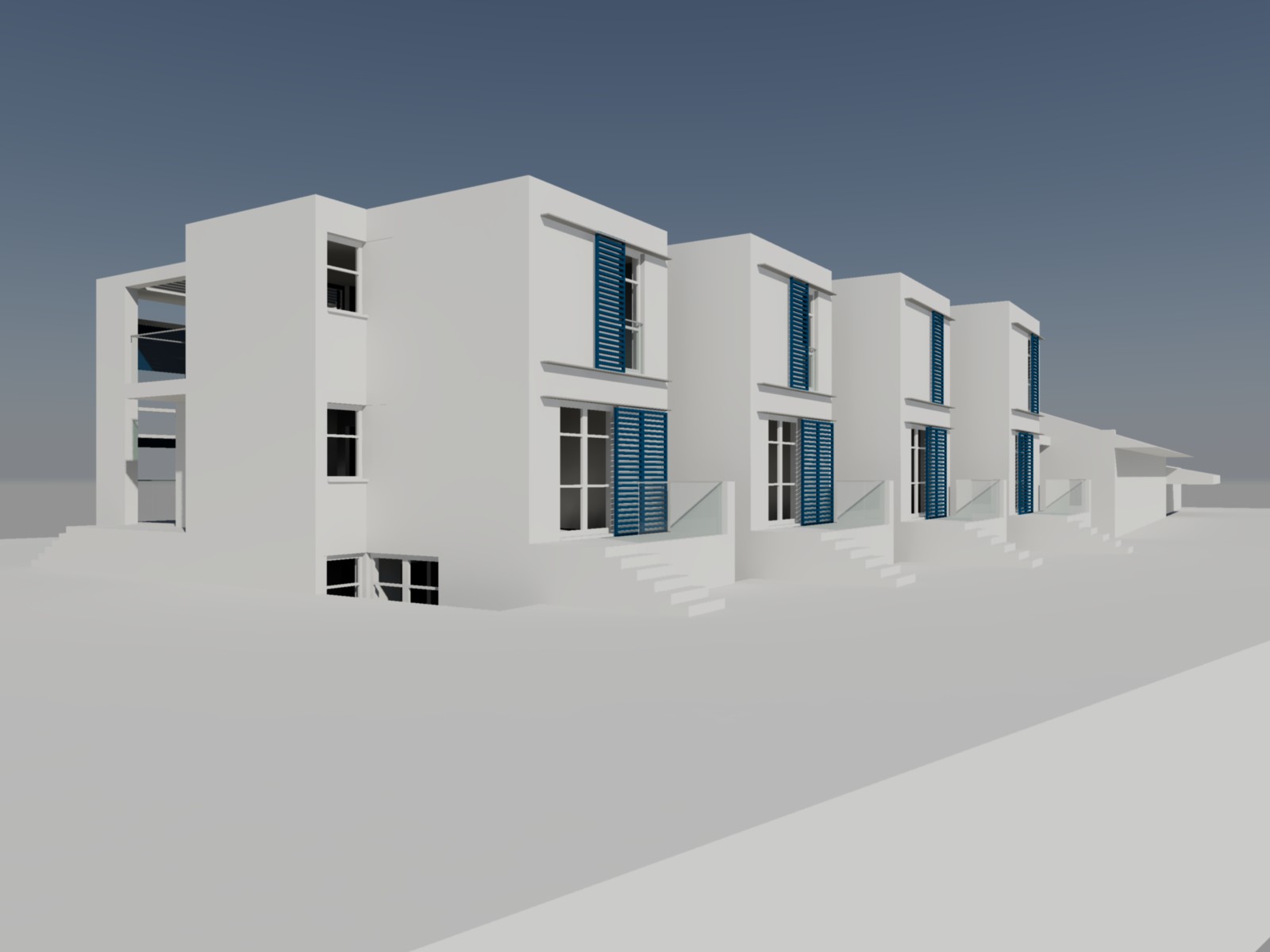 意式四层联排别墅设计-9