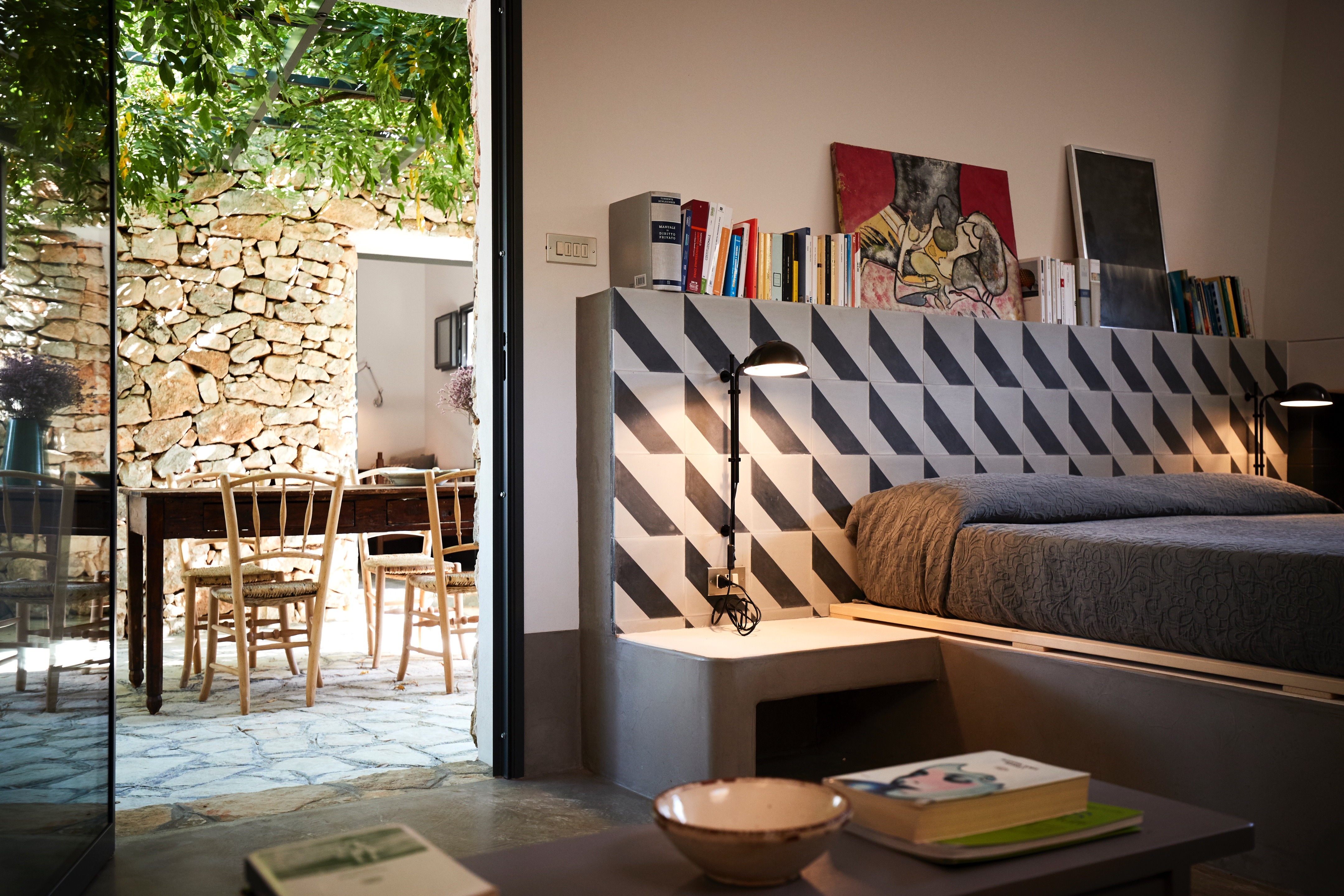 意大利乡村特色干石墙住宅的室内设计-23