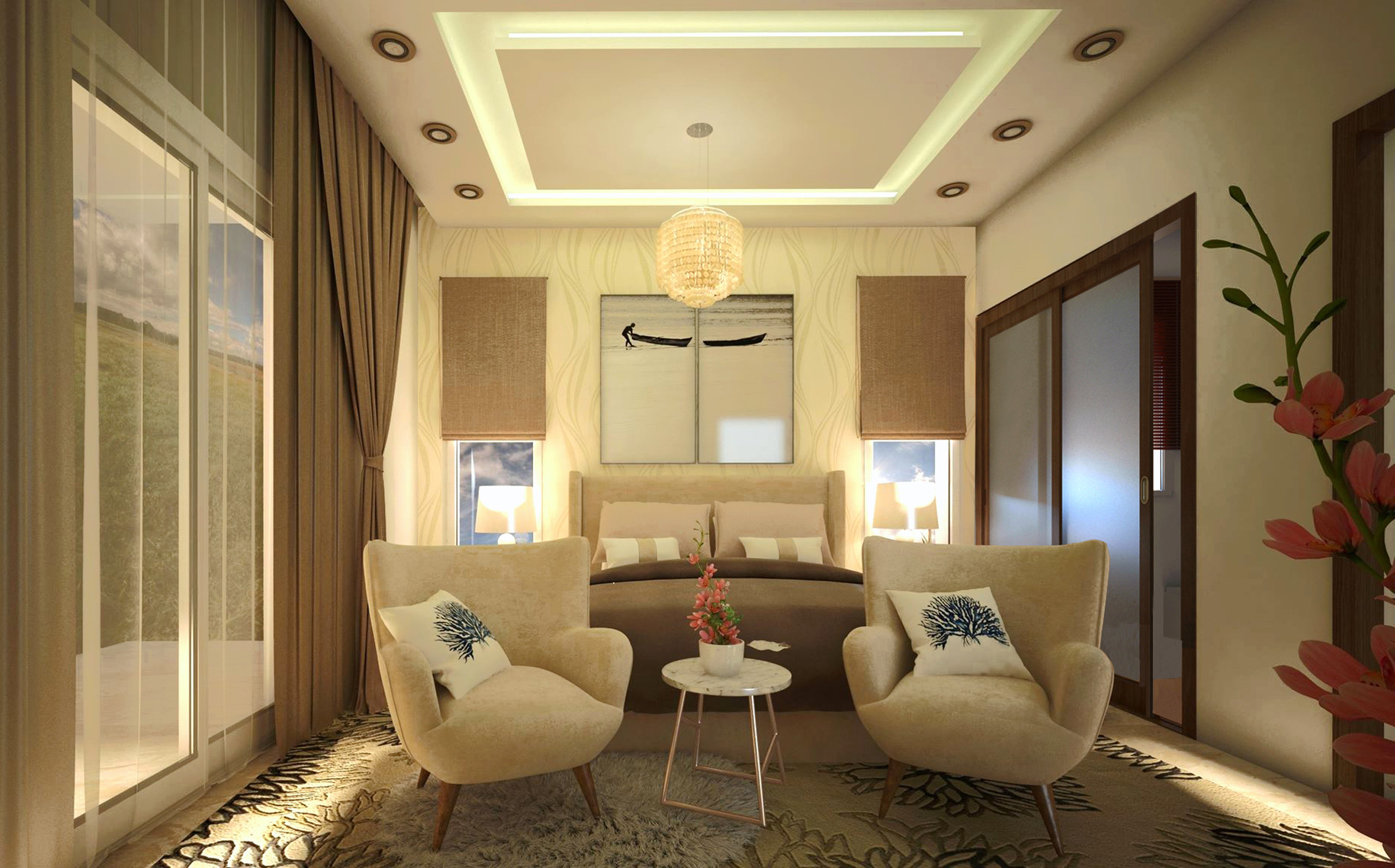 美食·视图 1·，美食·视图 2·，美食·视图 3·，大厅·夜间空间·，大厅朝向夜间空间-5