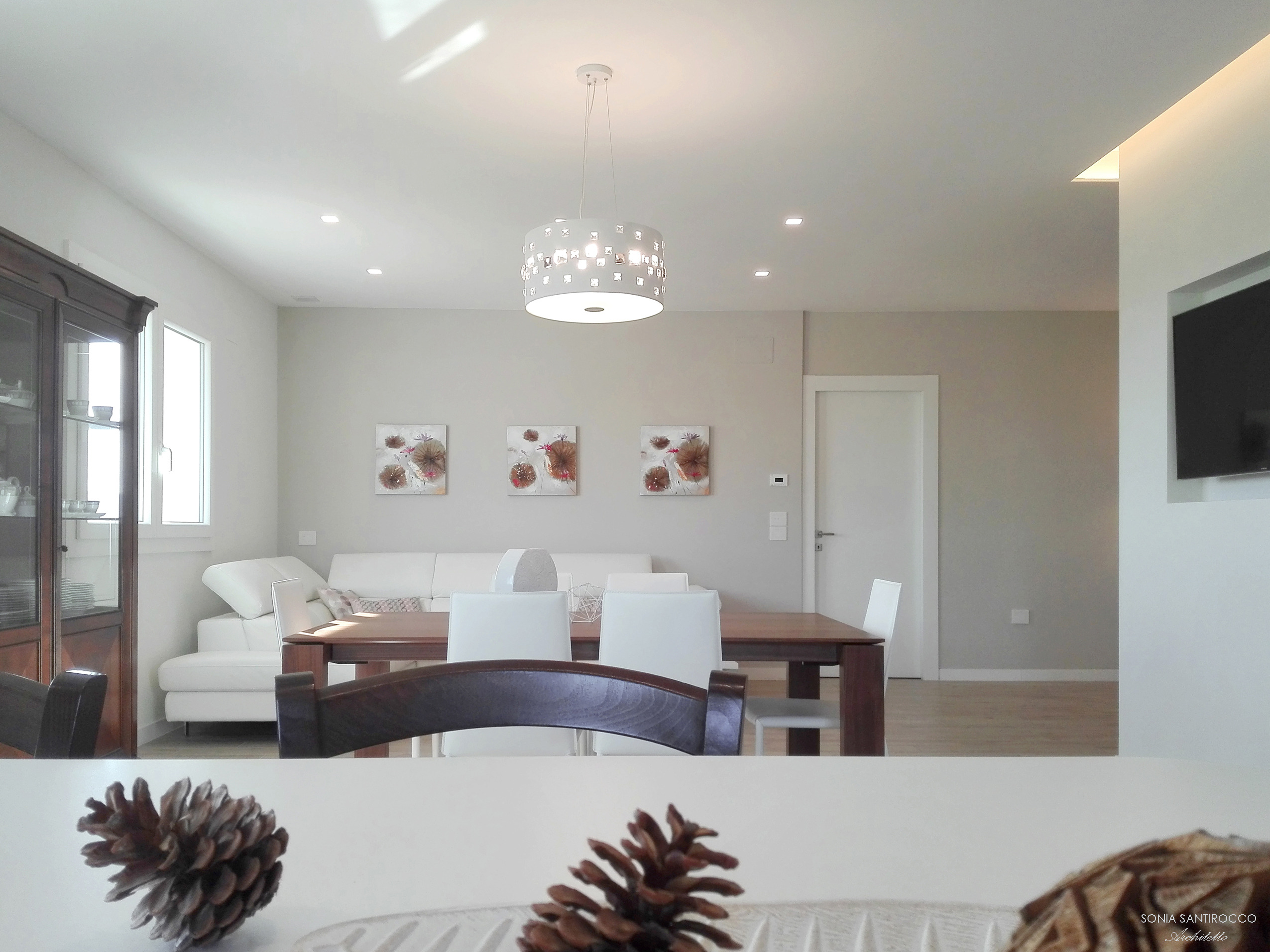 温馨开放式空间 | 意大利公寓客厅设计-26