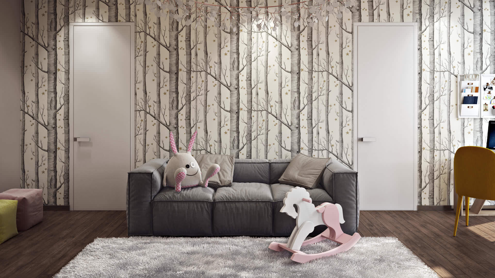 儿童卧室的 3D 建筑可视化魅力-1