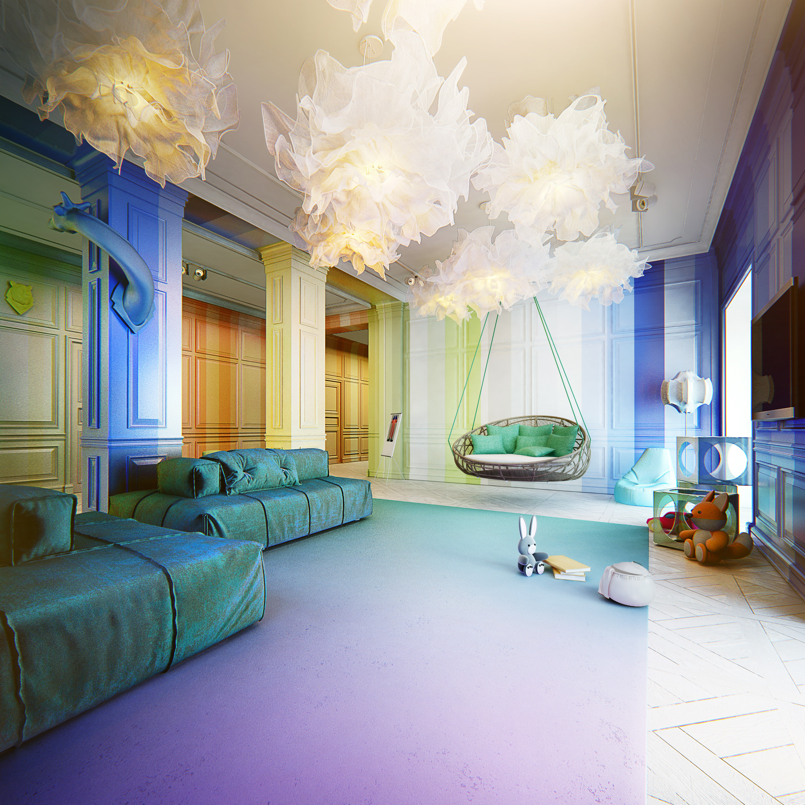 乌克兰基辅 600 平米私人住宅室内设计-17