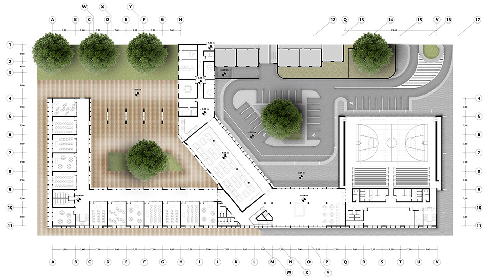 2017 年未实现的莱纳特·苏尔·塞韦索多功能市民中心设计-7