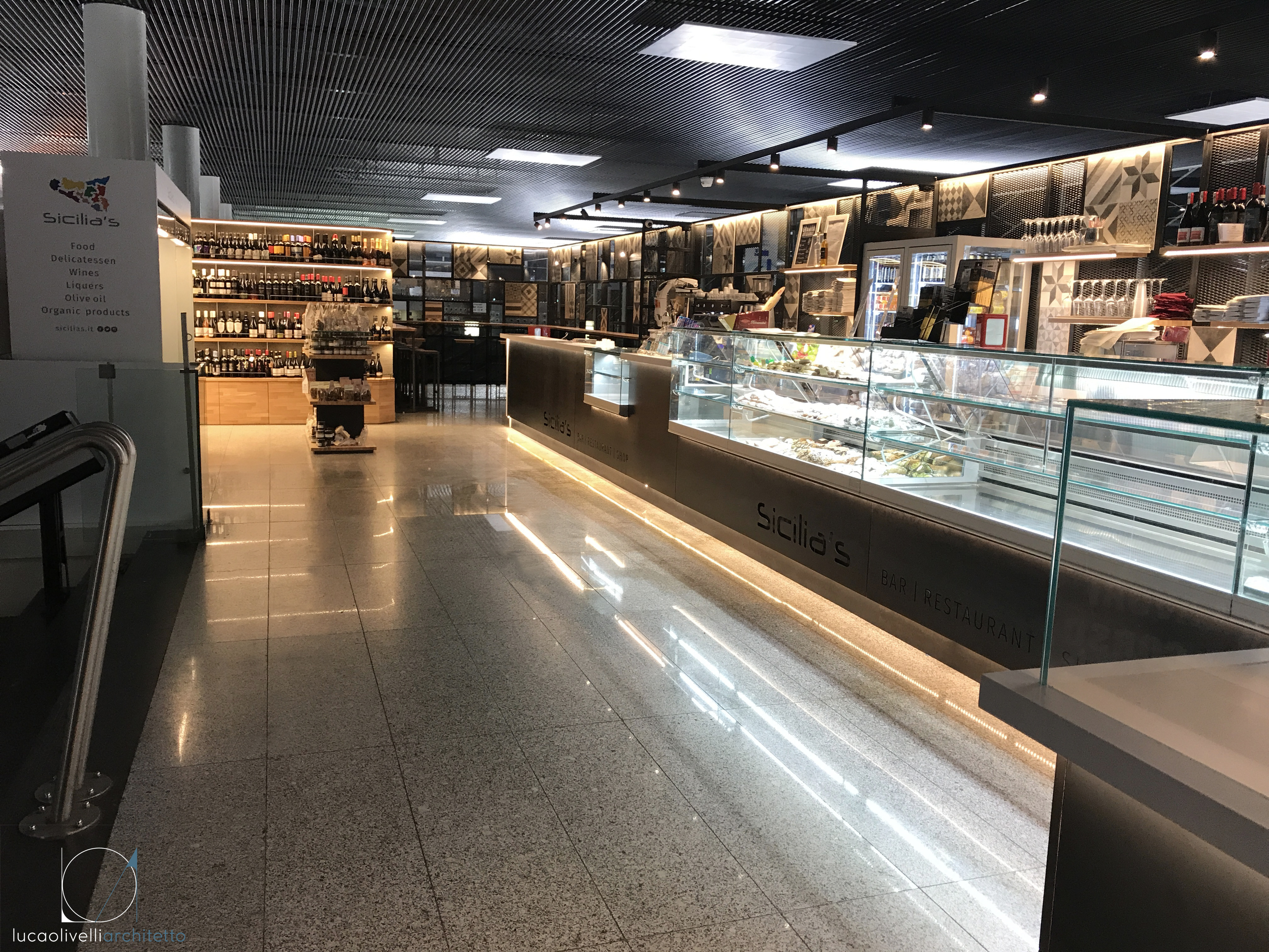 2017 年完成的西西里酒吧餐厅商店室内设计-9