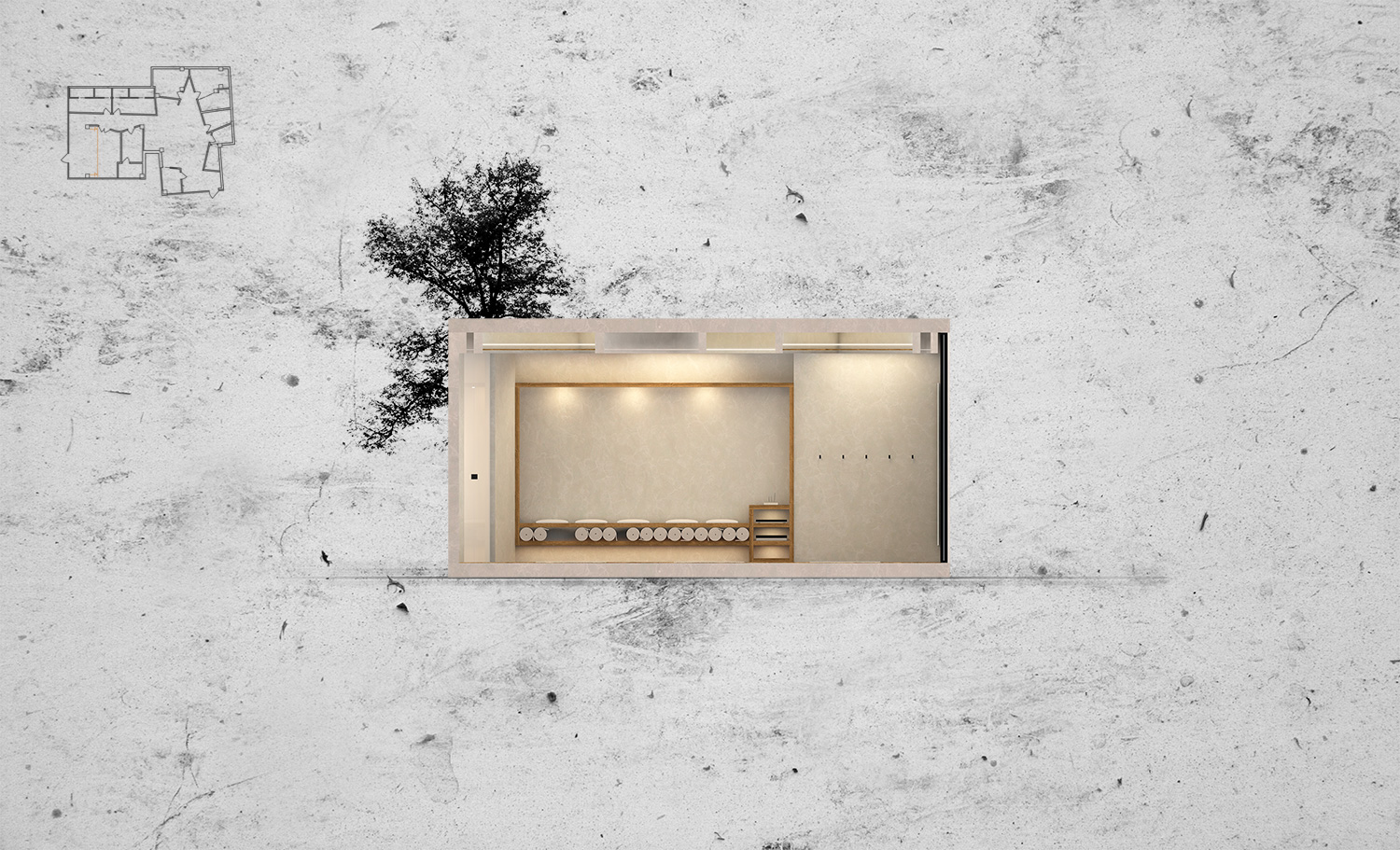 简约城市绿洲——246 平米 wellness 中心设计-23