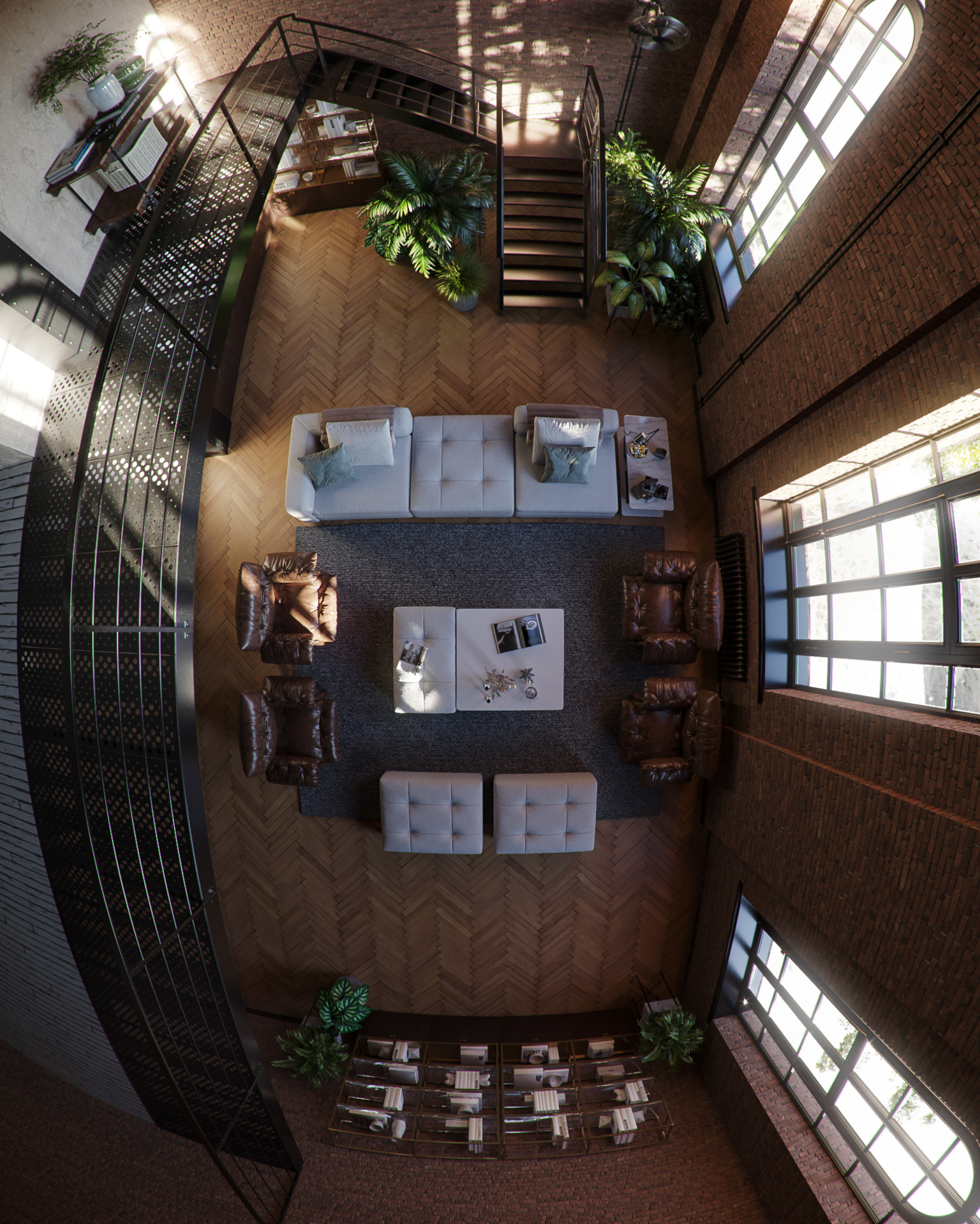 工业风纽约顶楼公寓-1