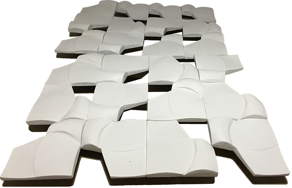 五块混凝土碑构建的抽象艺术装置-23