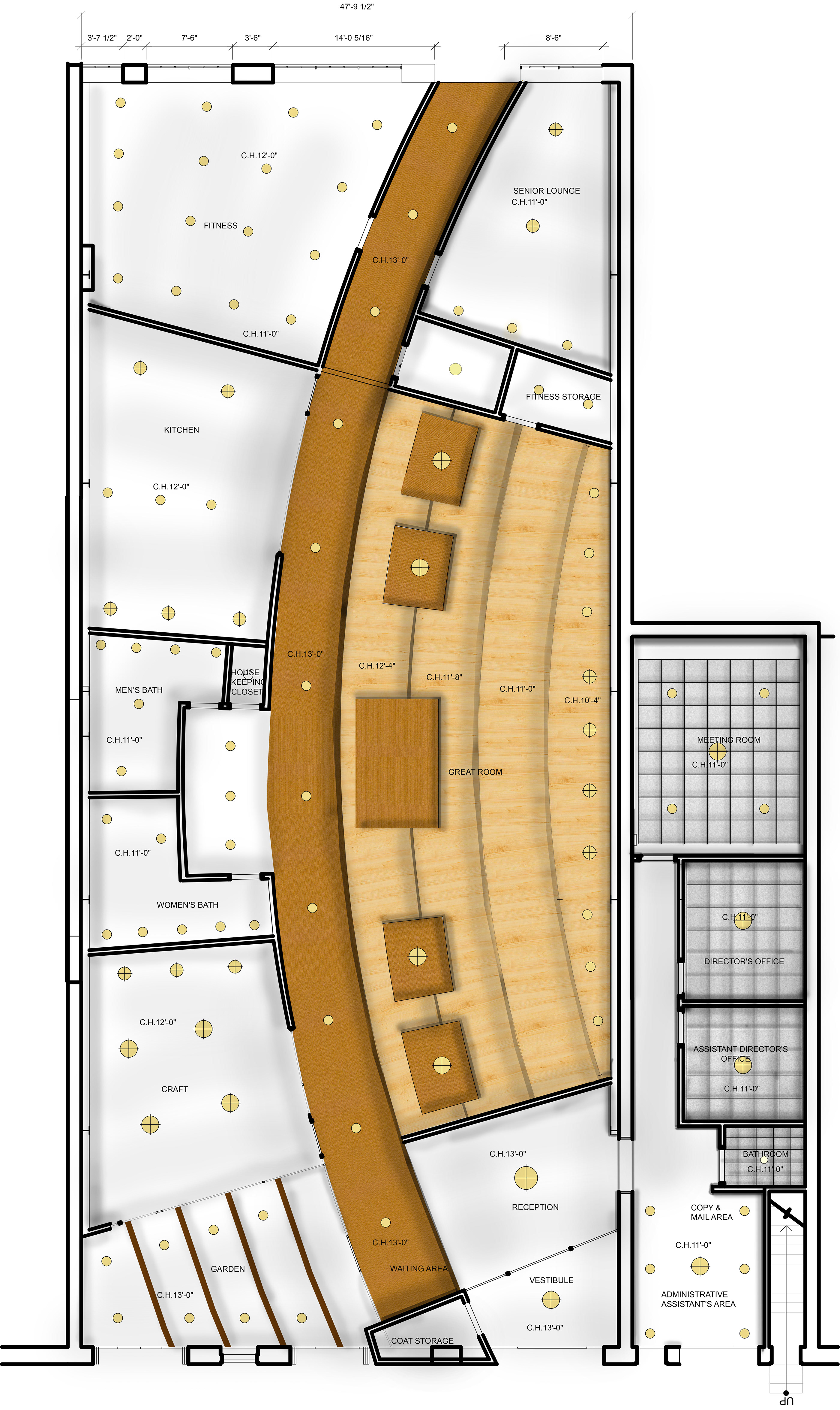 Tasker Street mentor center | 橙蓝灰三色打造温馨老少共享空间-6
