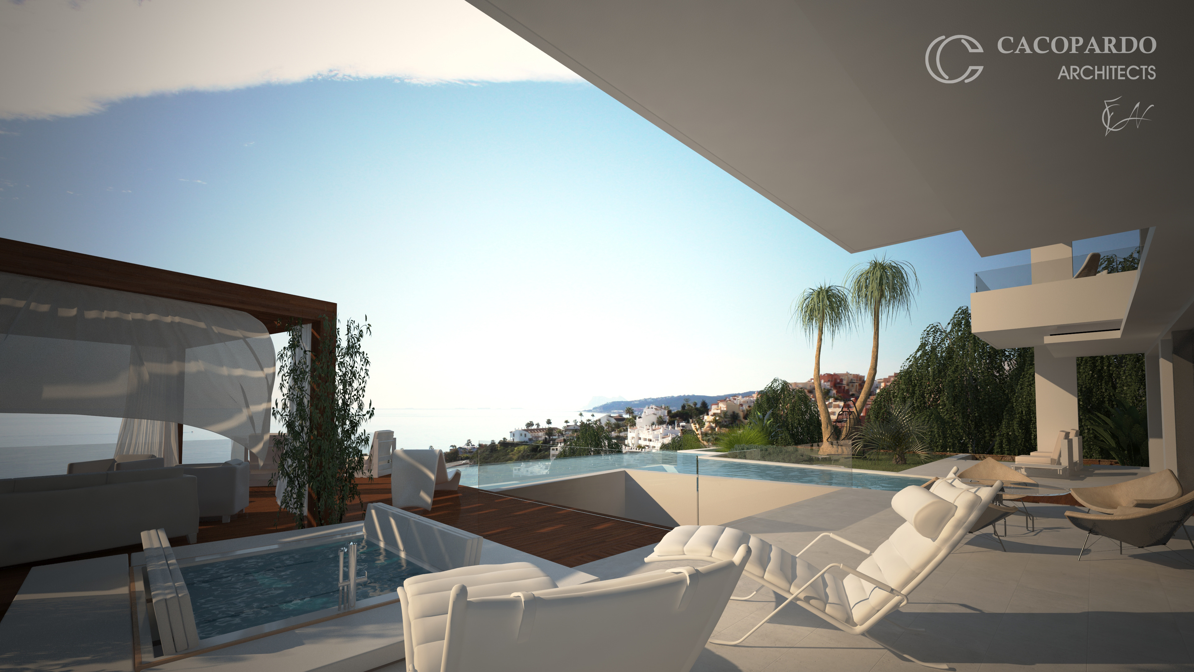 地中海风情豪华别墅，设计师打造无限海景视野-5