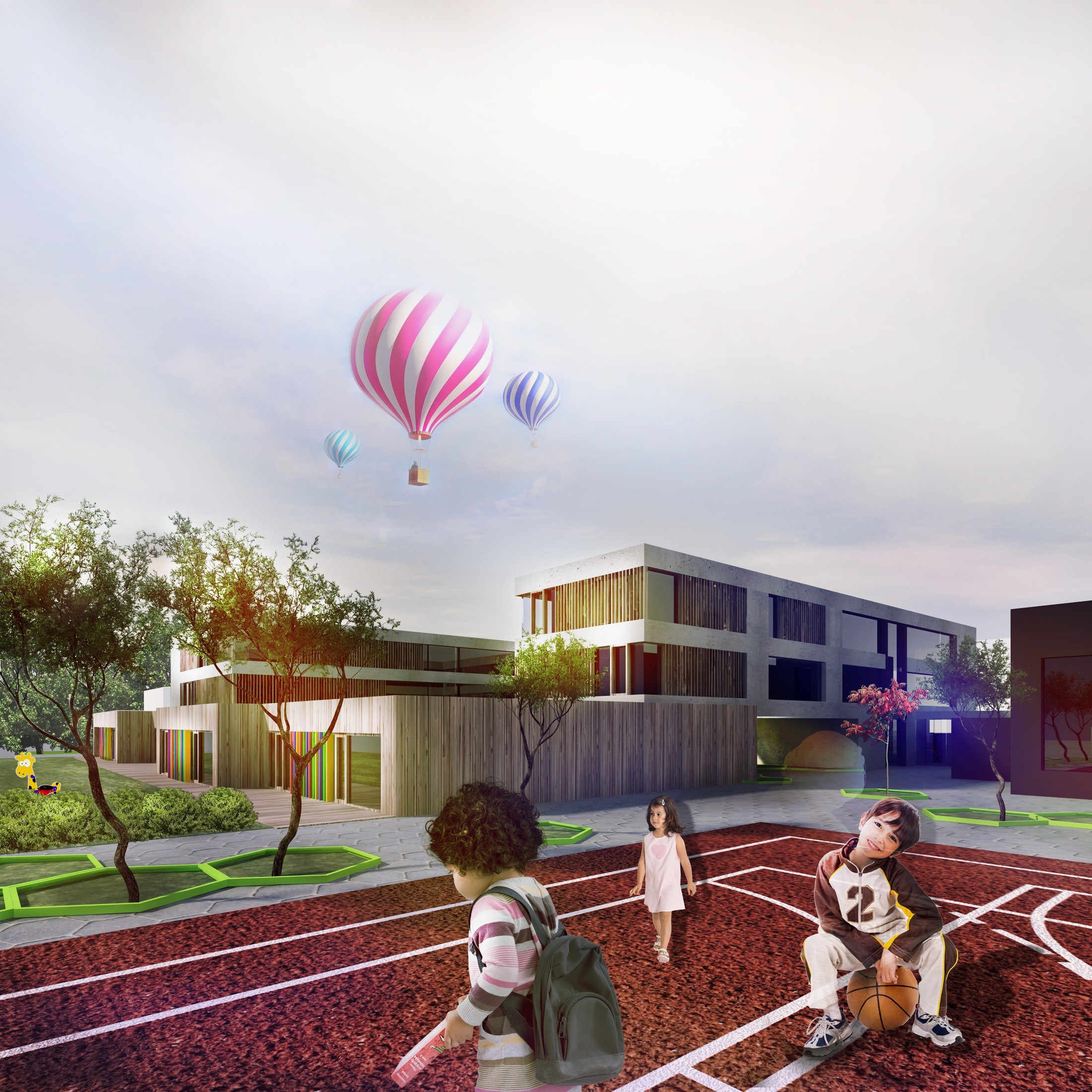 波兰 Wroclaw 幼儿园及学校室内设计-17