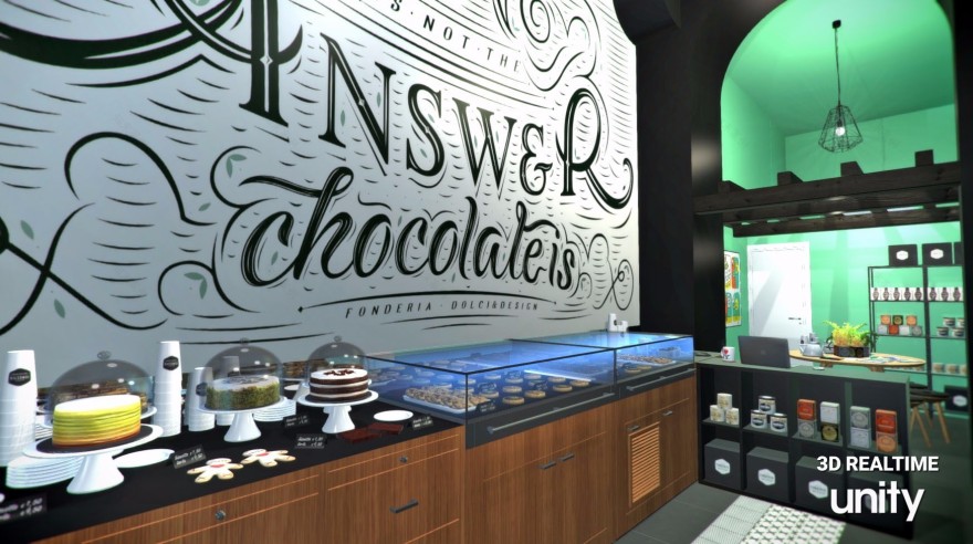 罗马甜品店 | 3D 实时导航与创意工作室的完美结合-3