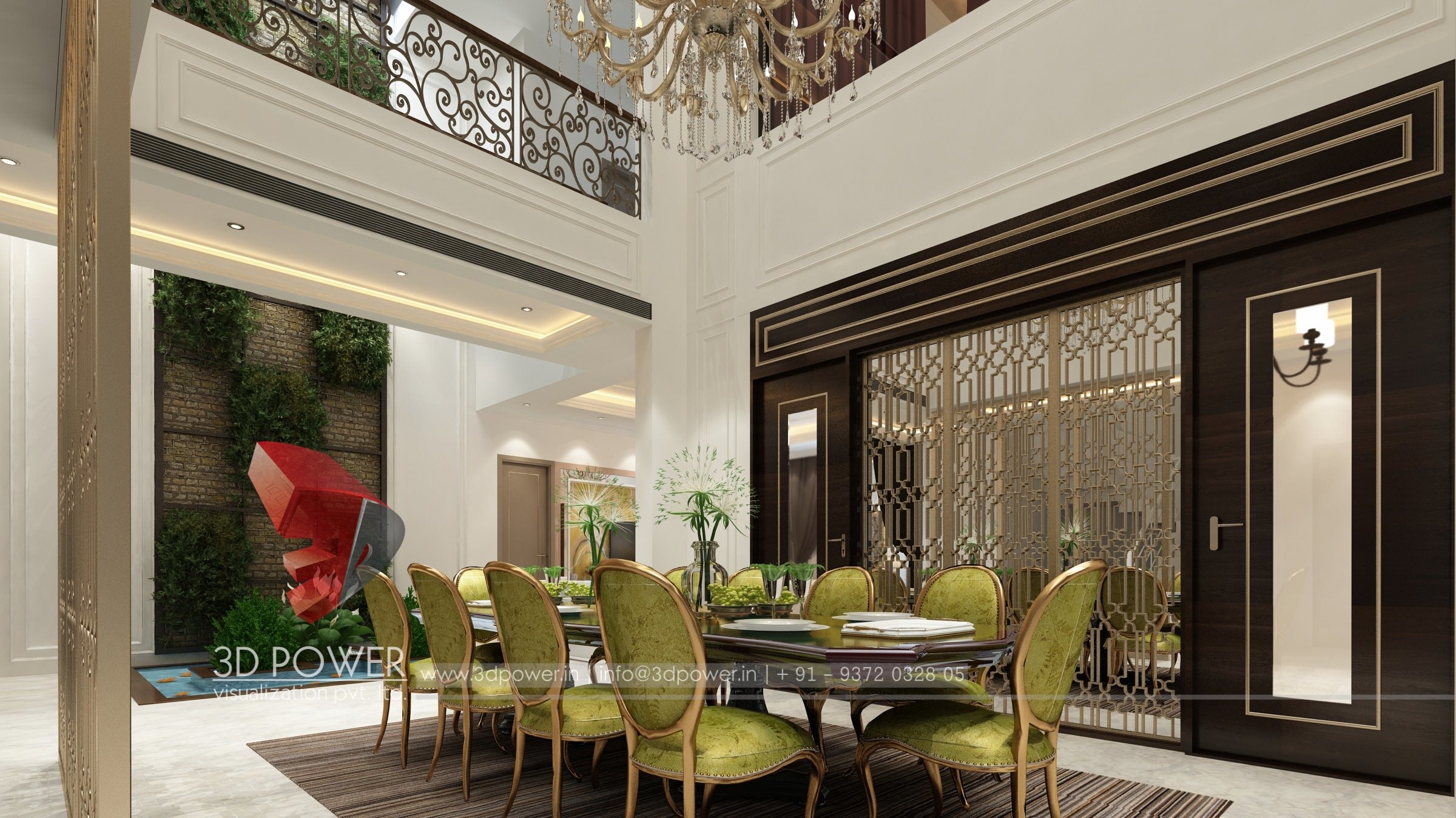 3D 室内设计案例 | 单家庭住宅的精致室内空间-30