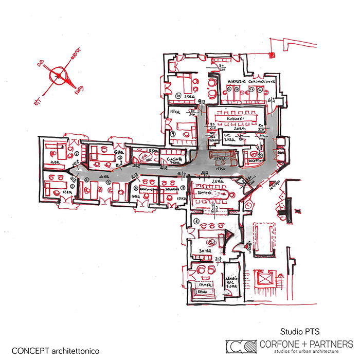 意大利 Foggia 市历史建筑改造的现代办公空间-2
