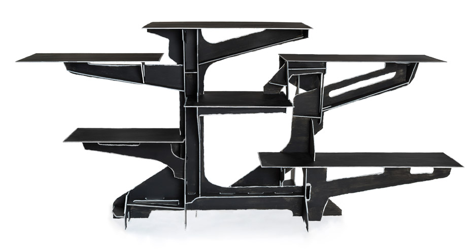 米兰设计周荷兰设计师展示二维家具与光雕塑-2