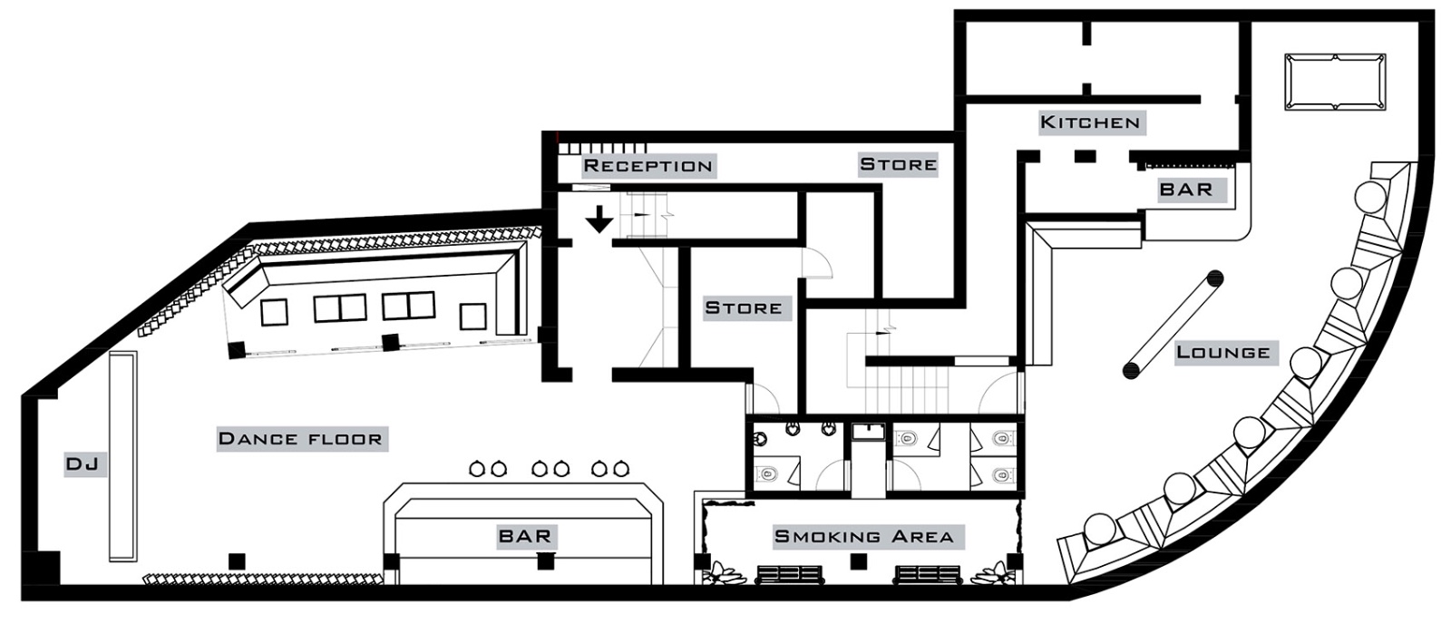 南京 61 号地下酒吧 | 镜面 LED 艺术空间-23