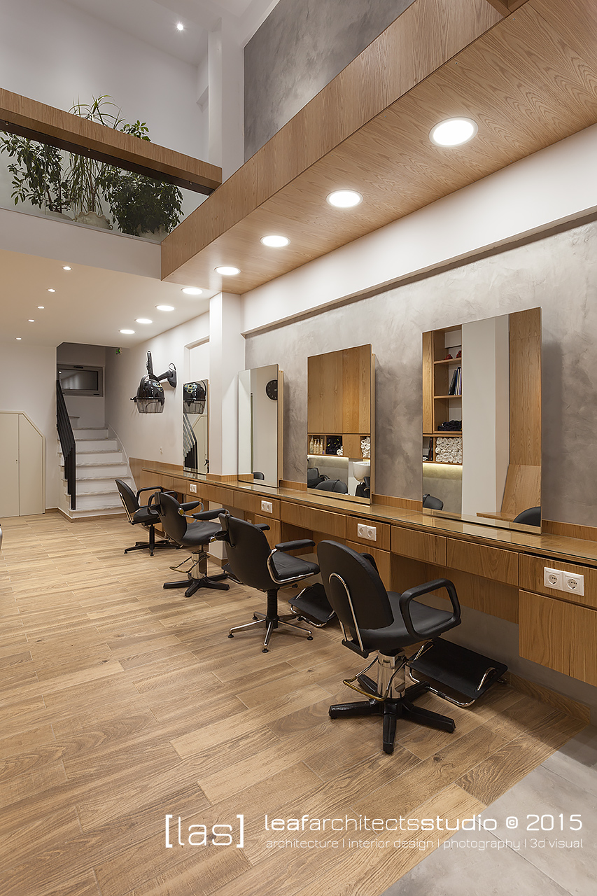 繁忙街头 80 年代大楼里的 HAIRDESIGN 沙龙-3