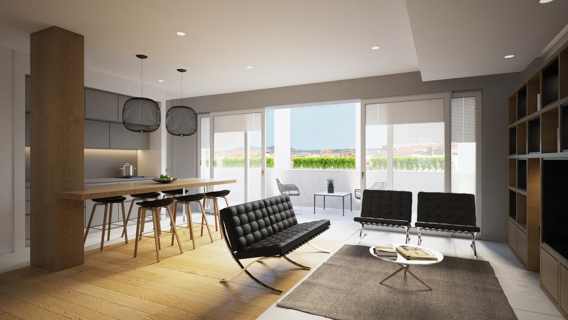 现代公寓中的传统东方元素——双厨房设计-5