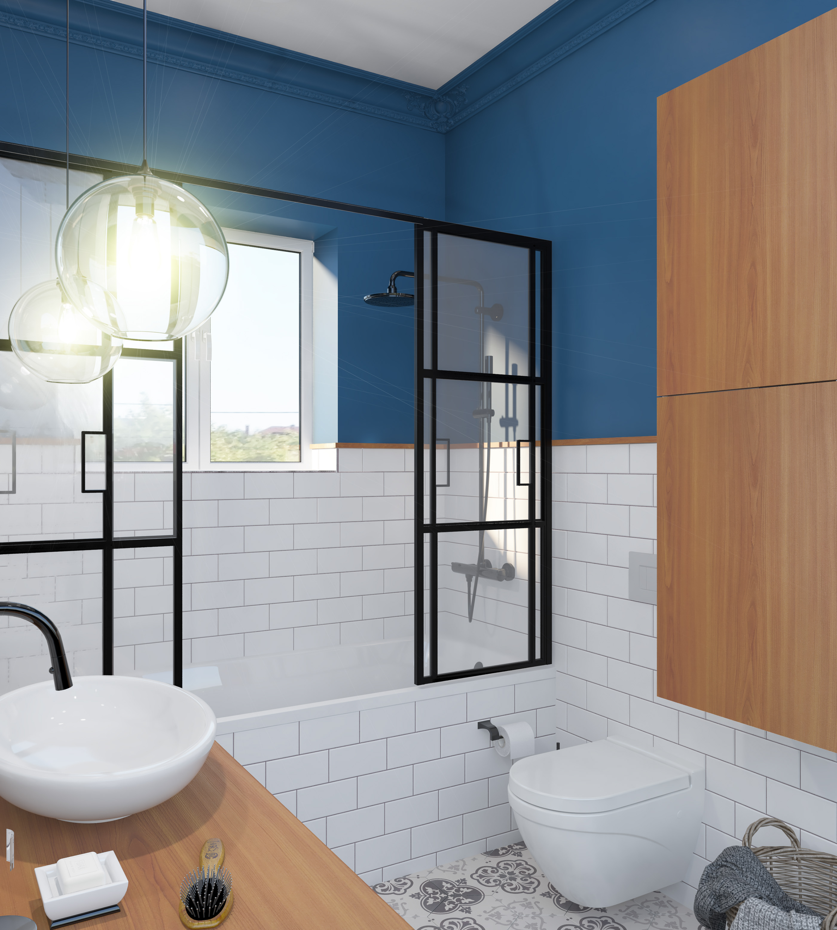 三口之家 100 平米私密住宅设计-17