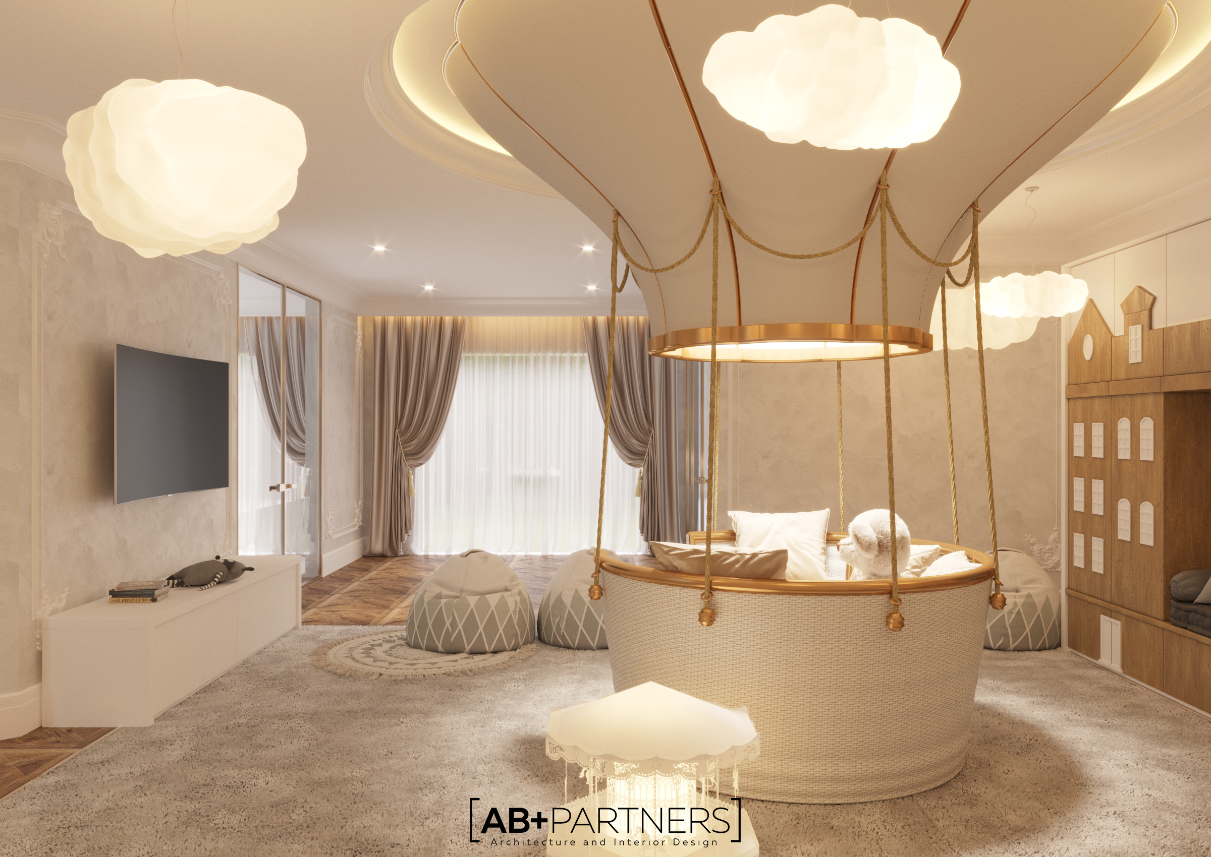 伦敦豪华别墅现代奢华室内设计-23