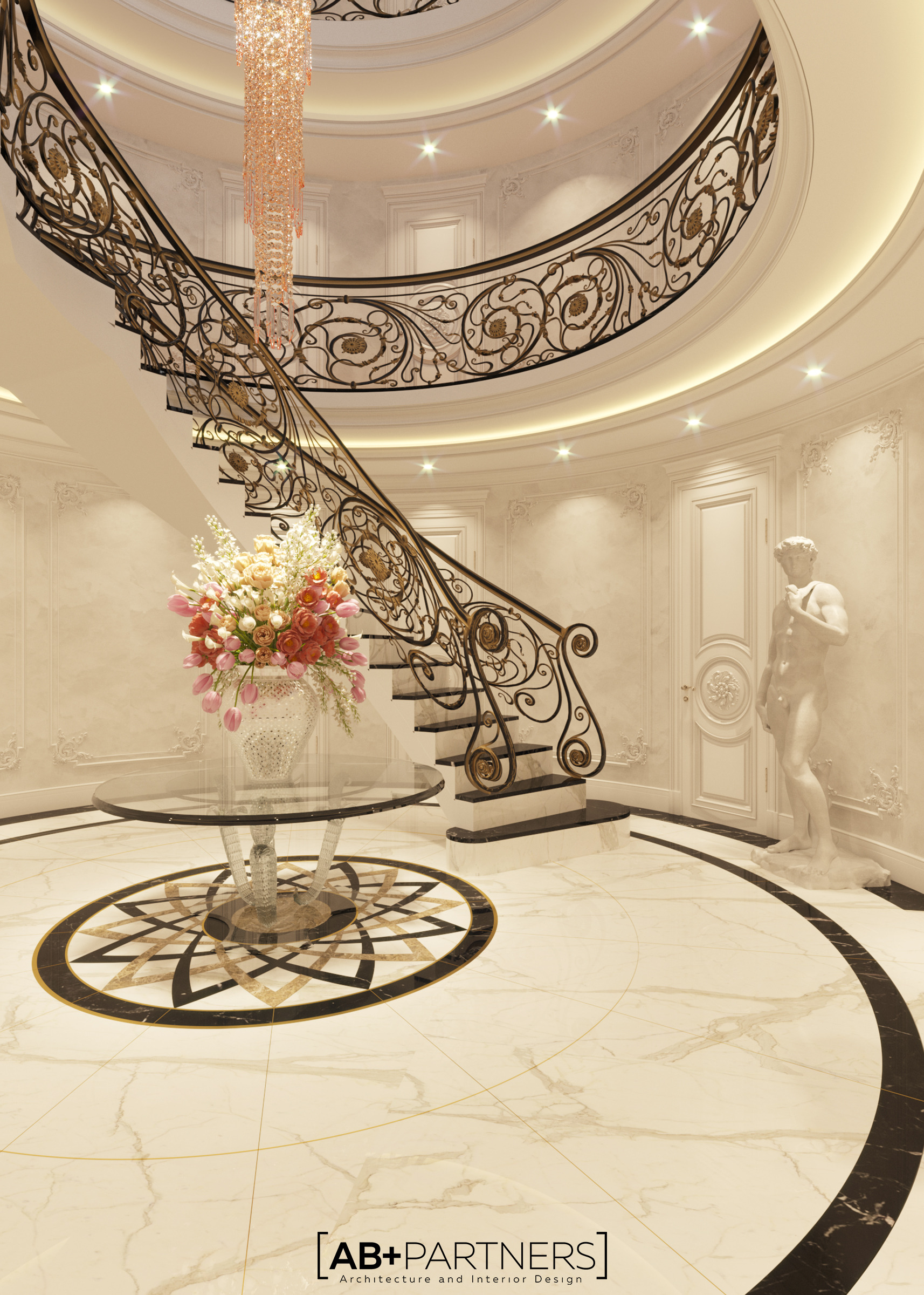 伦敦豪华别墅现代奢华室内设计-1