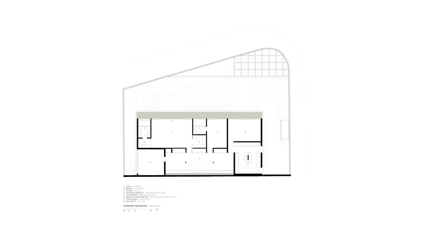 巴西里约热内卢 JZL 住宅——室内外边界模糊的大空间设计-15