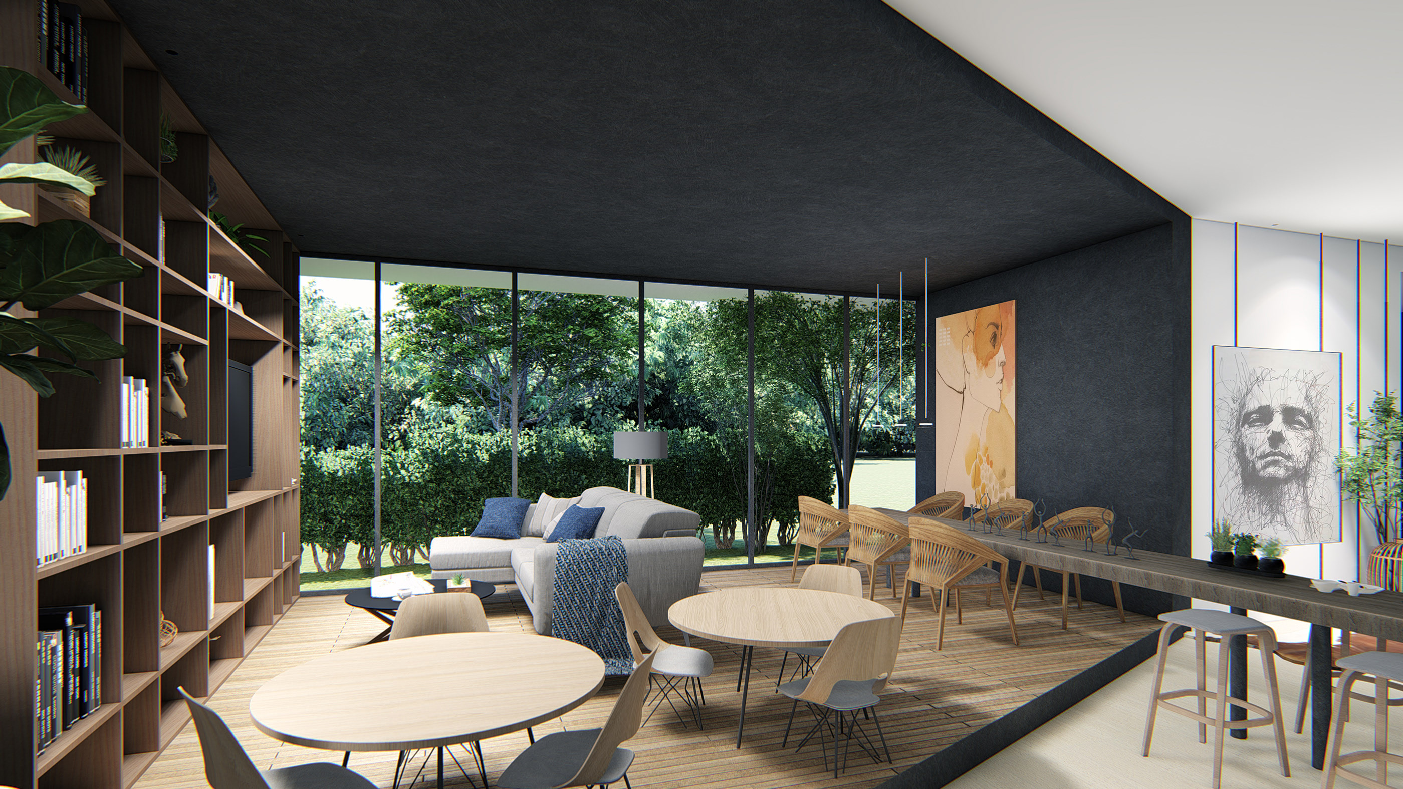 Hilton lobby renovation / Michigan, USA-4