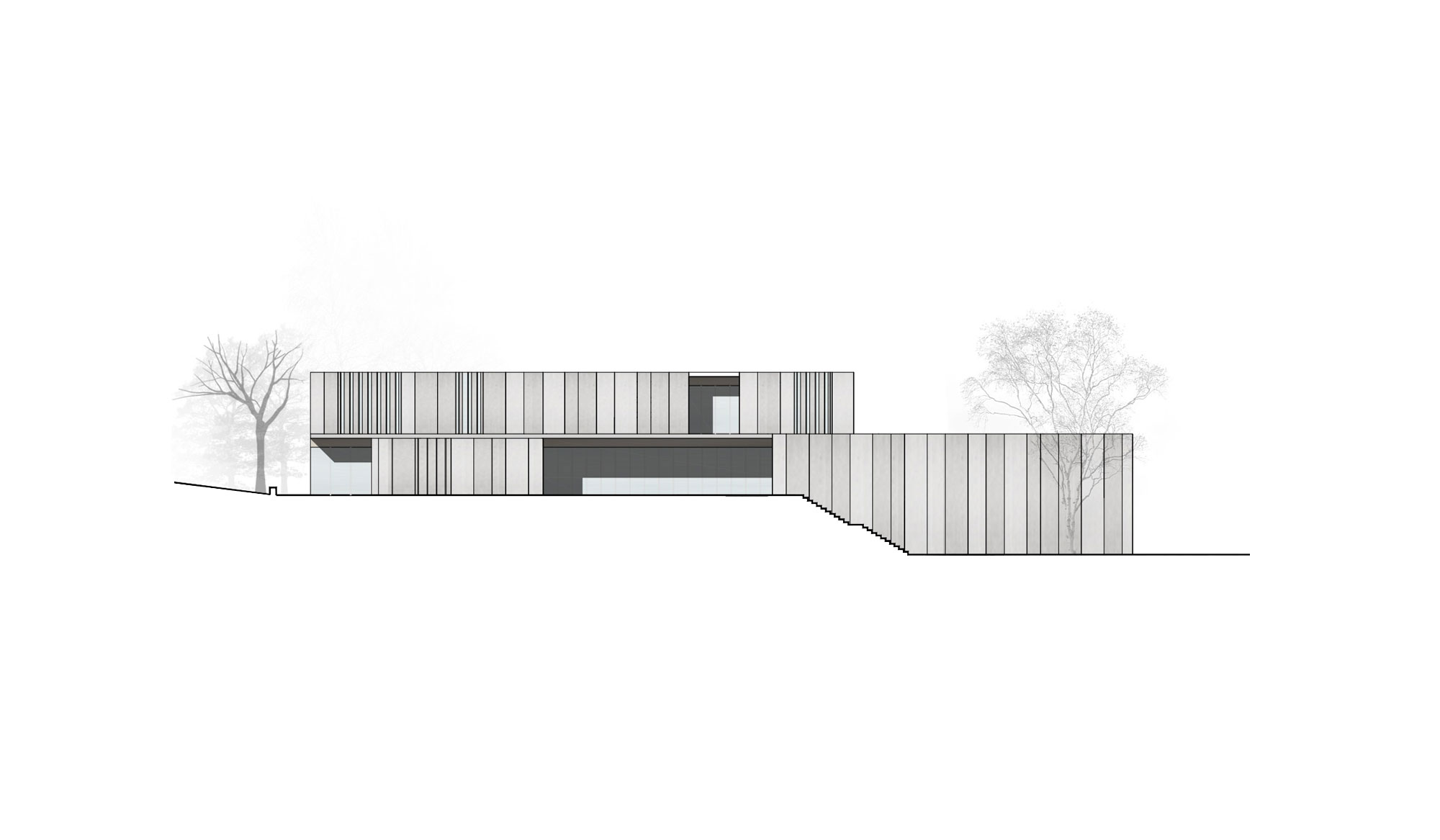 简约几何校园建筑，兼顾生态环保与美学-4