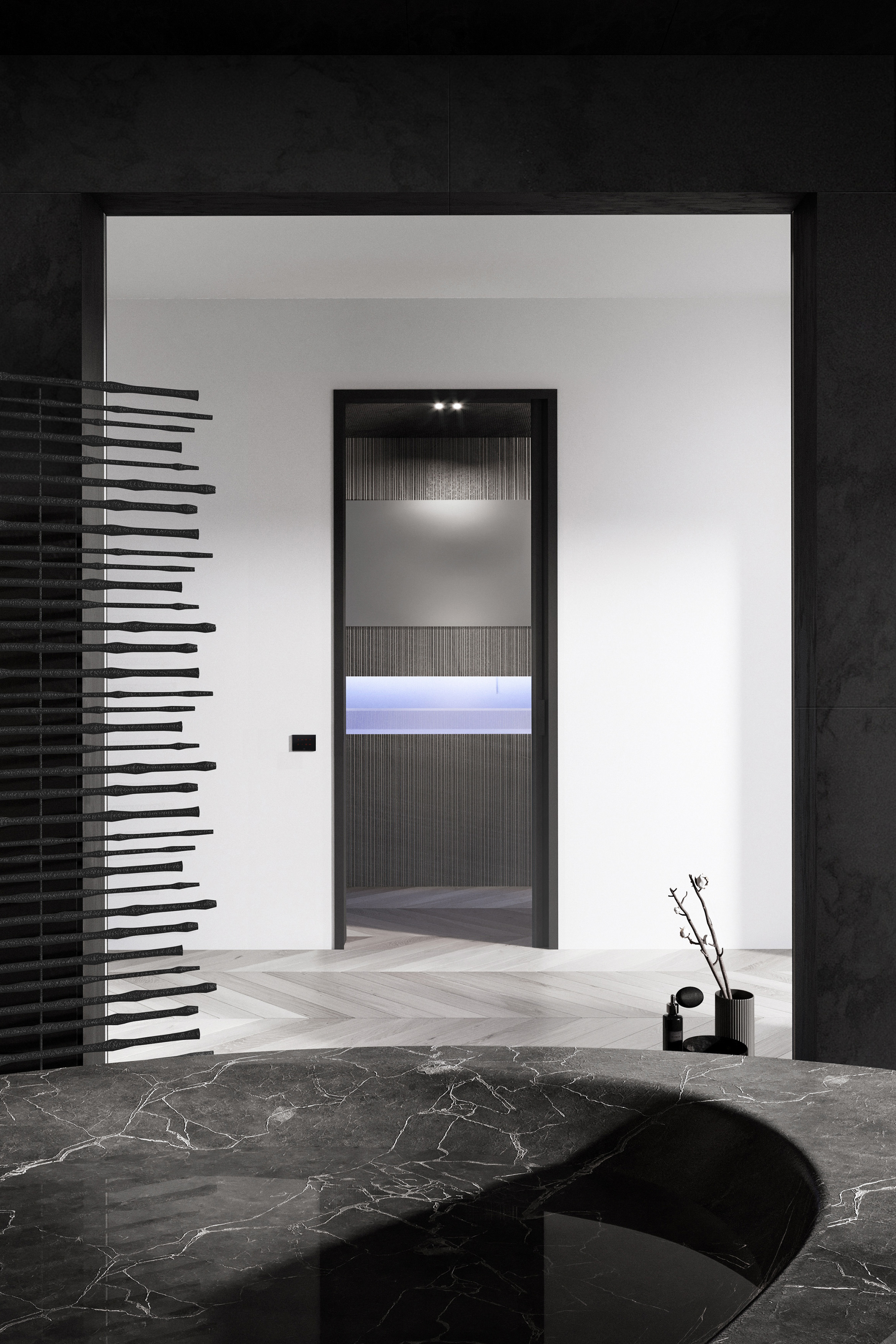 米兰中心 300 平米空中别墅，艺术与自然的和谐融合-9