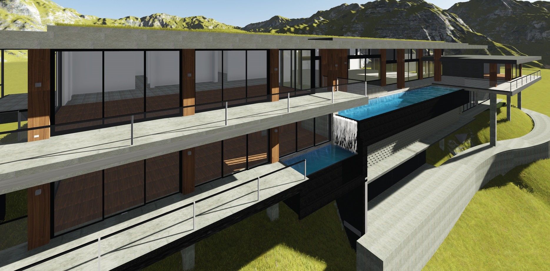 山间周末度假屋设计-16