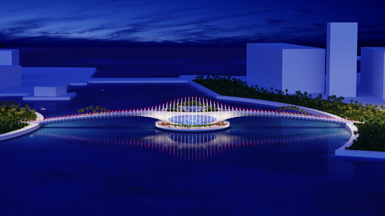 巴林"Murex"桥餐厅——水上建筑的惊艳之作-6