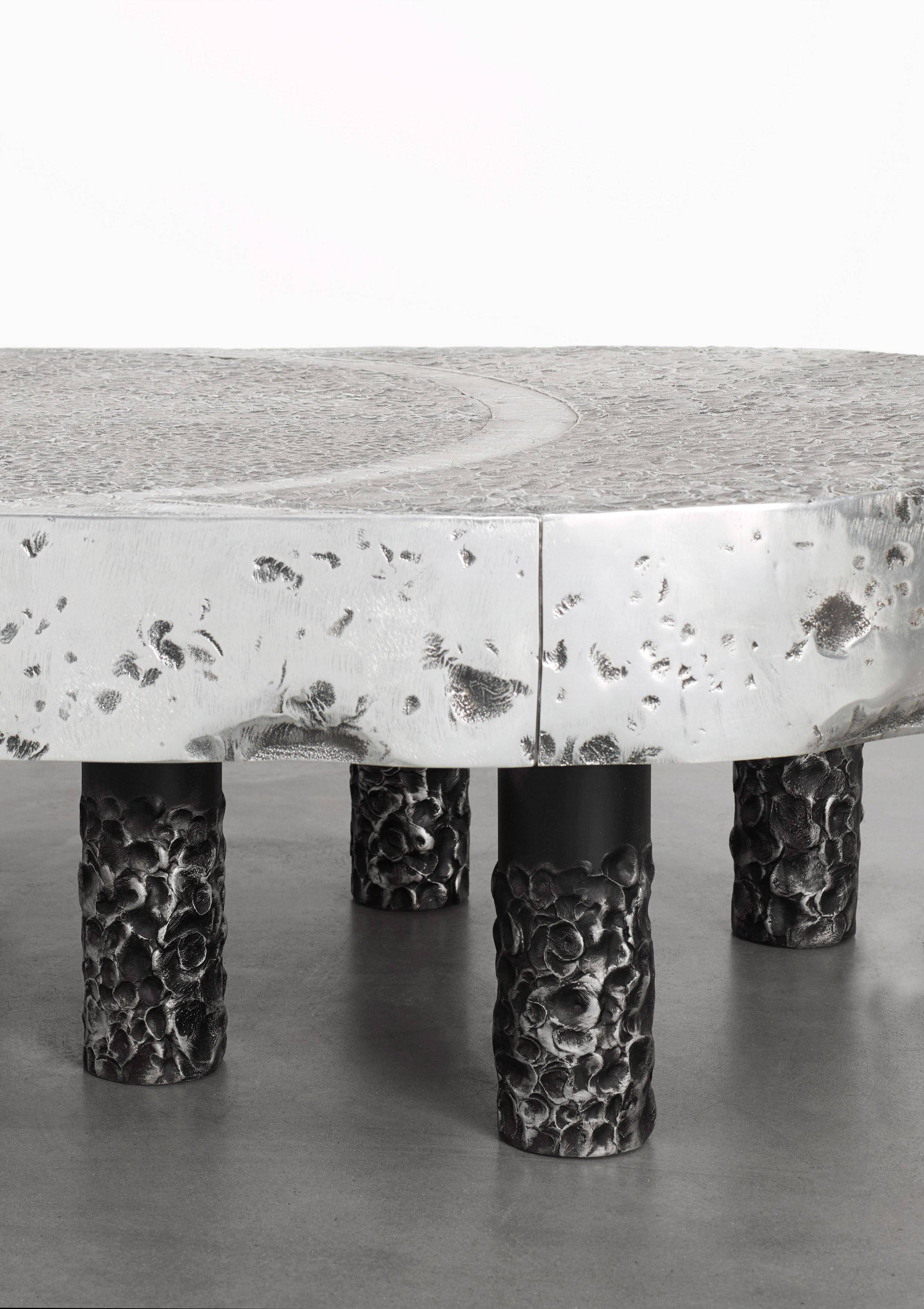 Vincent Dubourg's Vortex aluminium furniture goes on show in New York-19