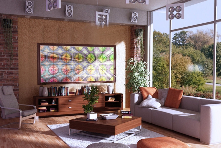 艺术面板打造现代室内空间-20