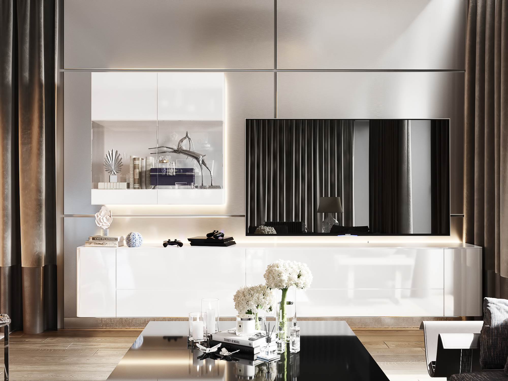 莫斯科 70 平米私人住宅客厅设计-4