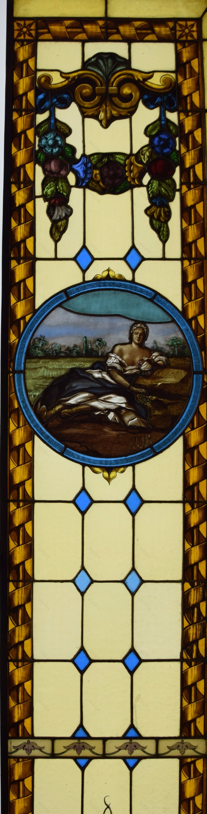 艺术自由风格的复原玻璃窗-1