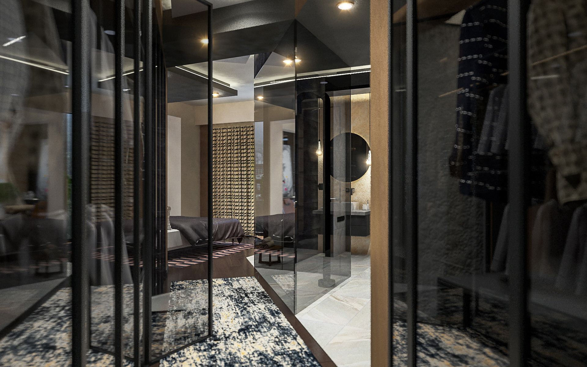 都市幻影 | 200 平米顶层公寓设计-9