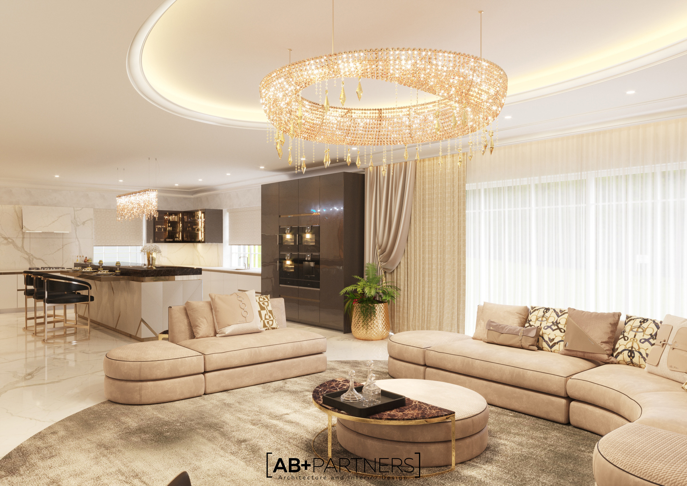 伦敦豪华别墅现代奢华室内设计-13