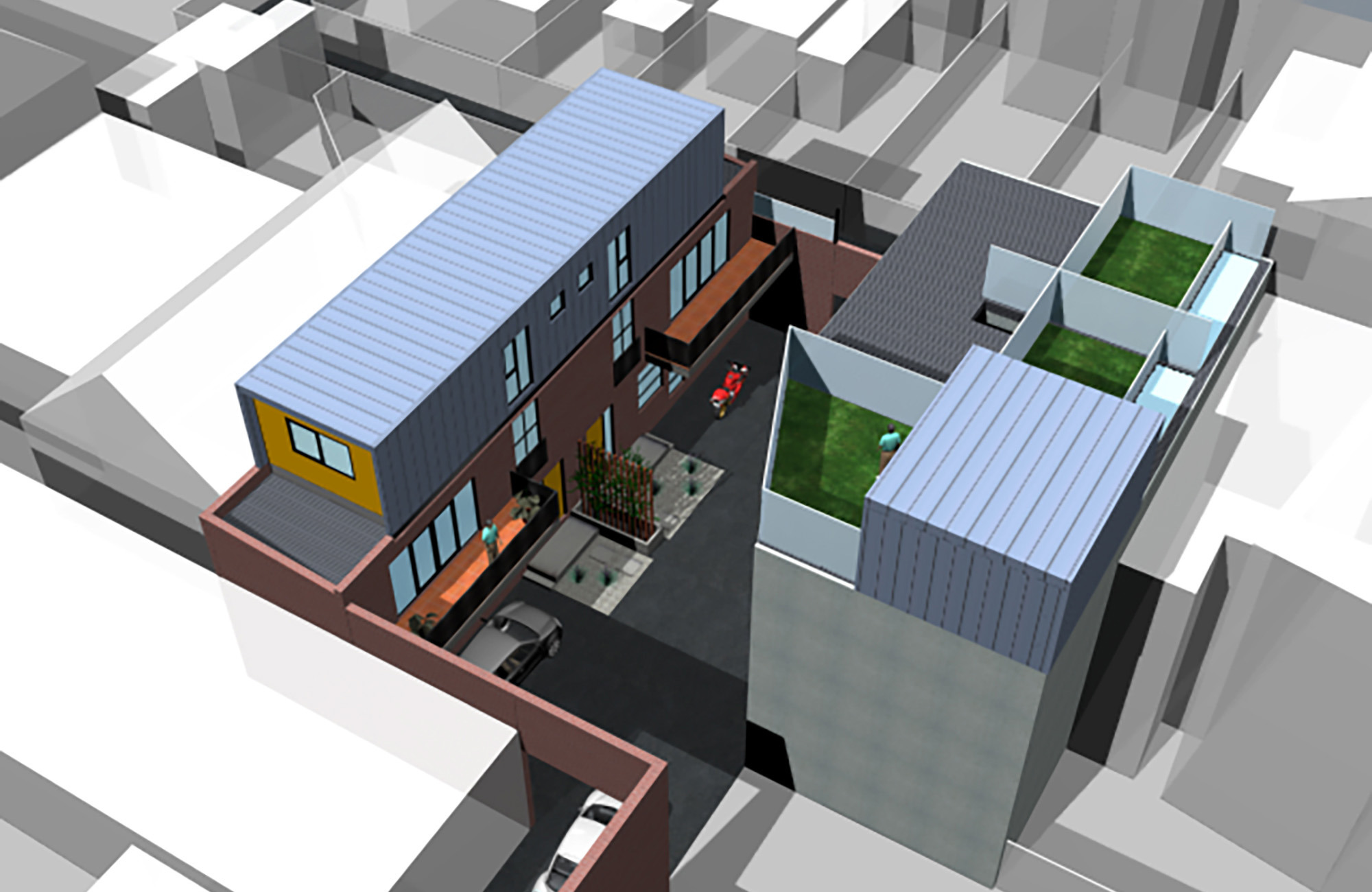 废弃工业区重生 打造绿意盎然的城市住宅-5