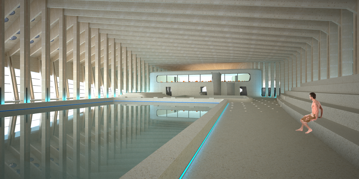 波浪形游泳馆设计-7