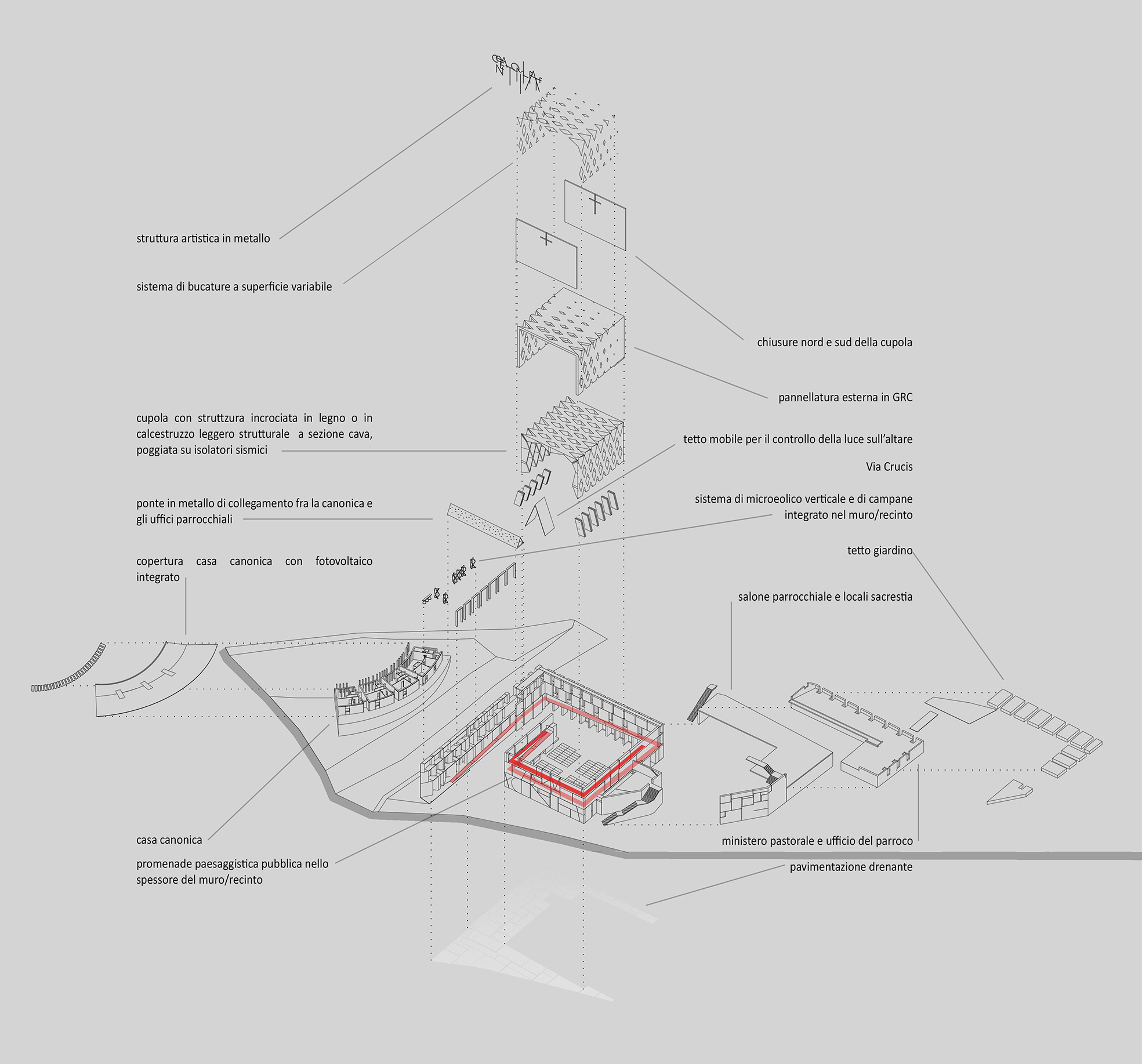 融合天地空间的教堂设计—— Oppido Lucano 教堂-18