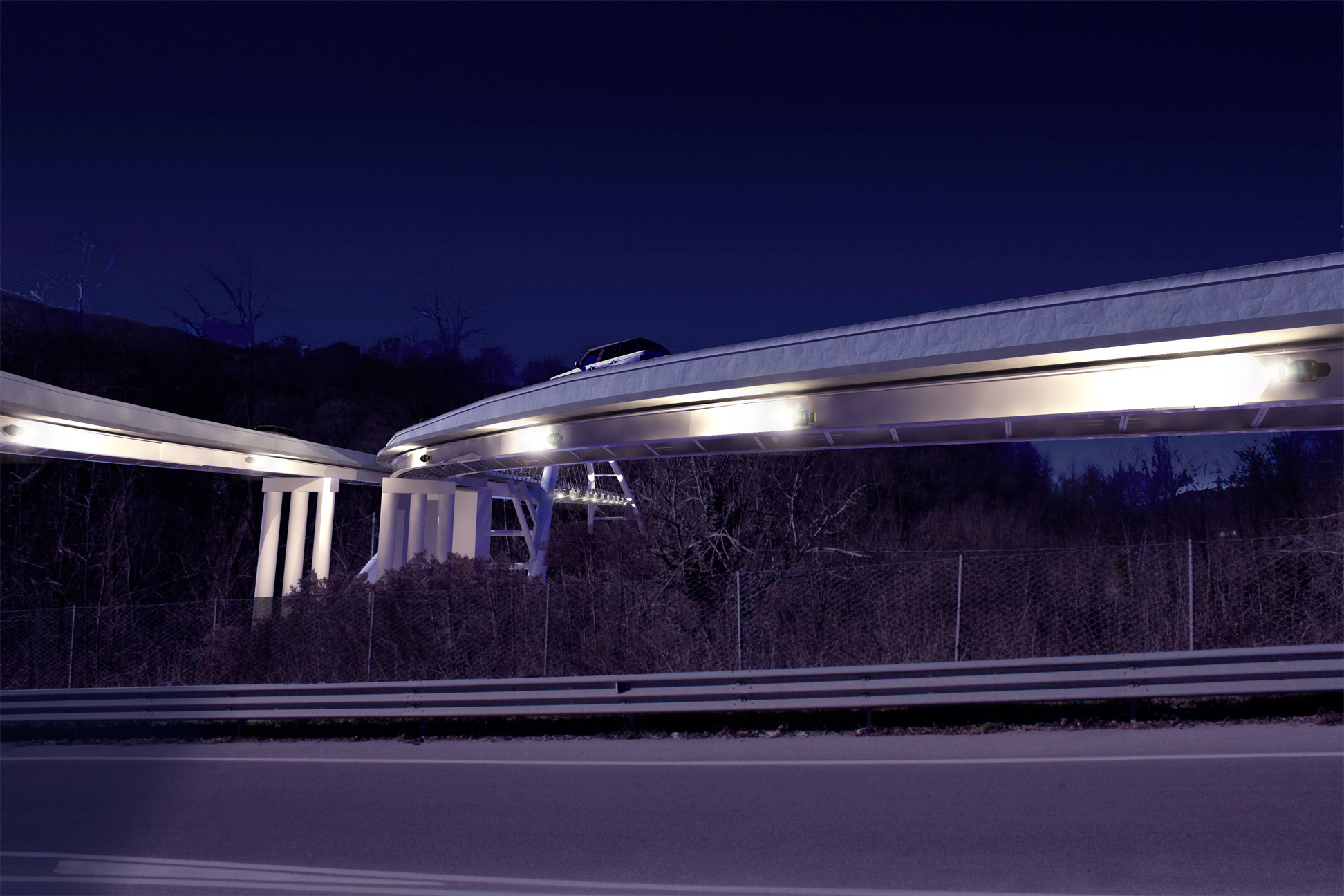 Castelnuovo 弧形桥 | 钢铁悬索之力-7