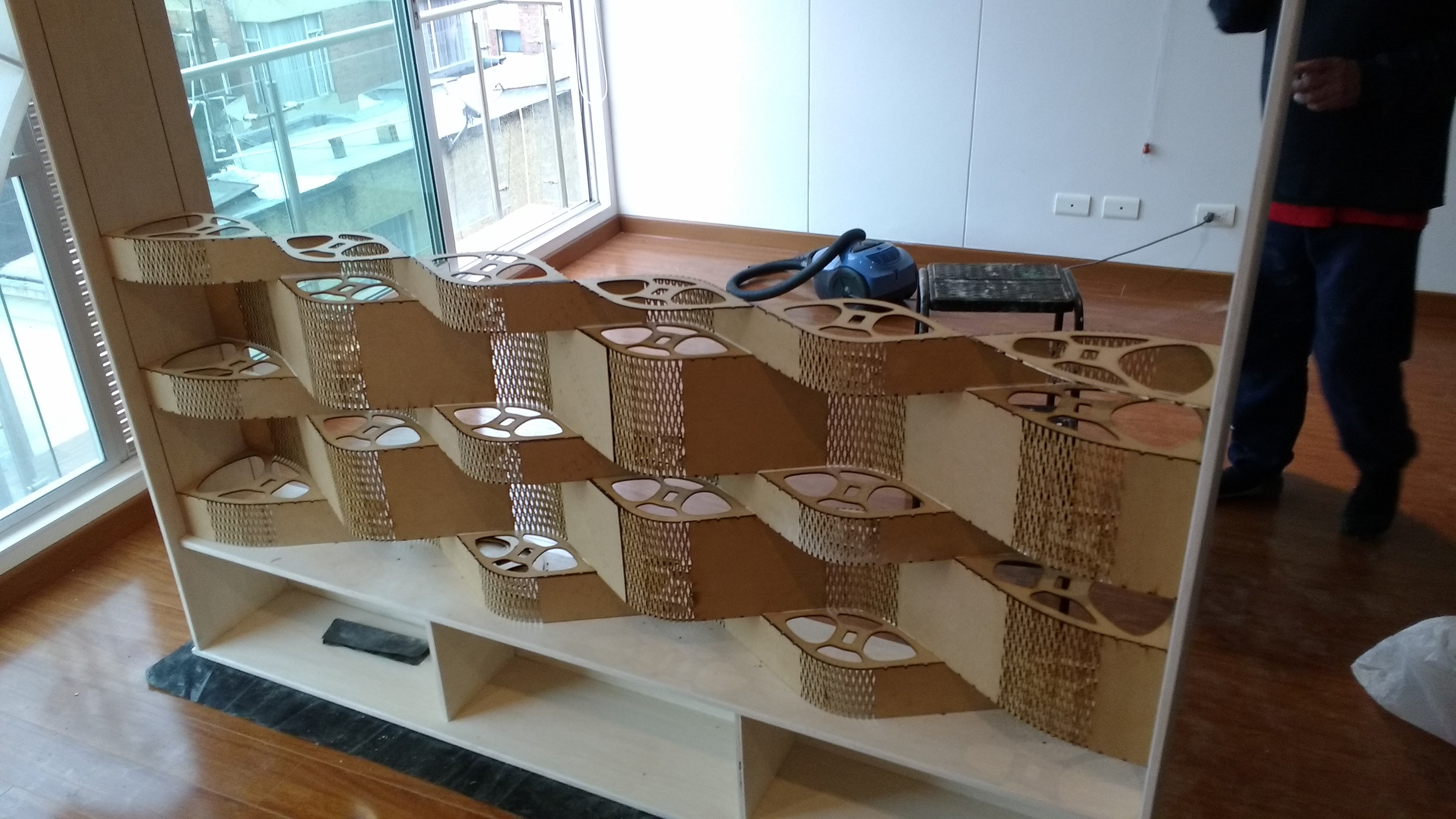 激光切割木质隔断家具设计-14