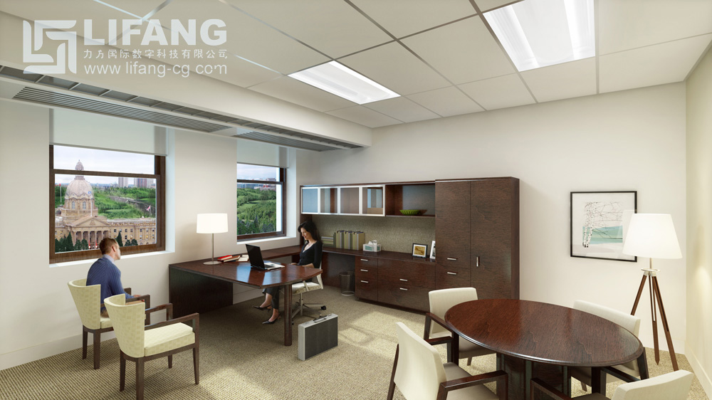 专业室内渲染公司展示办公空间设计佳作-6