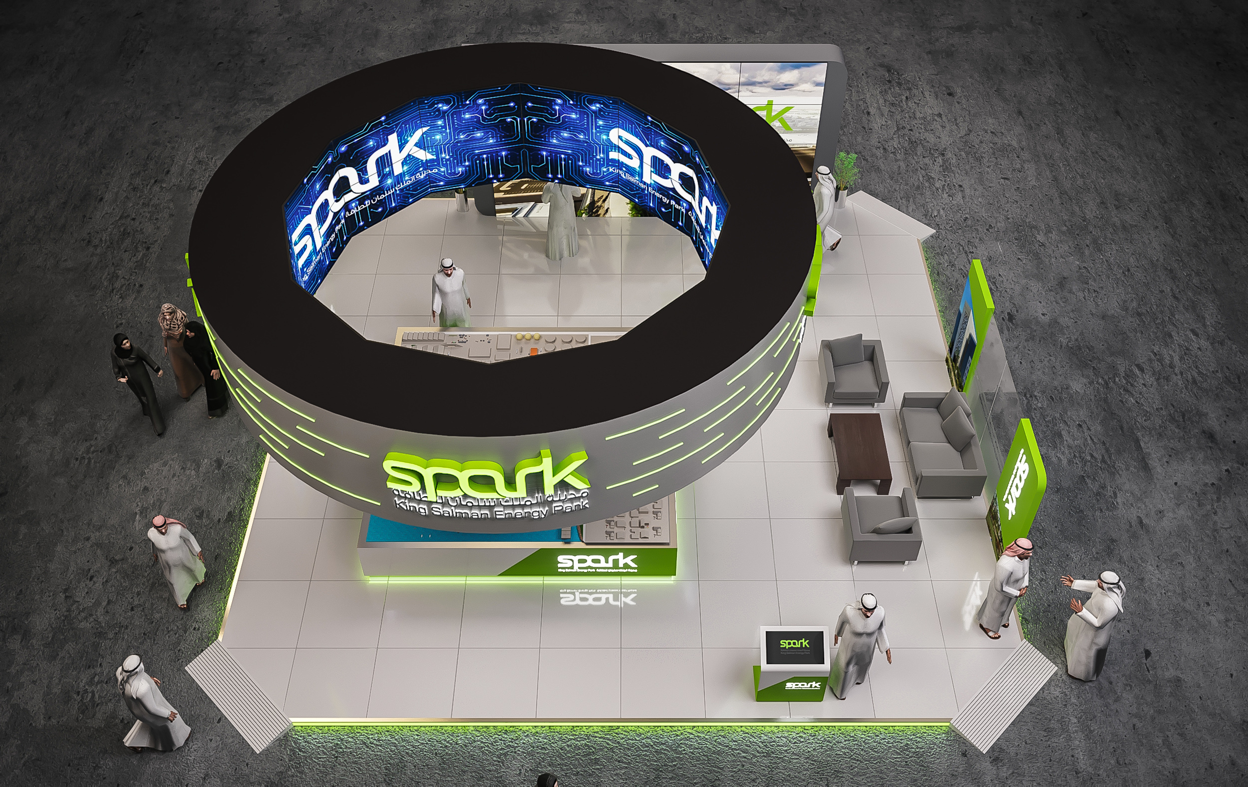 沙特能源公园 10 米 ·10 米展览设计-11