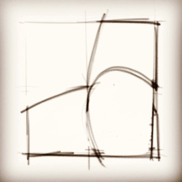 五块混凝土碑构建的抽象艺术装置-3