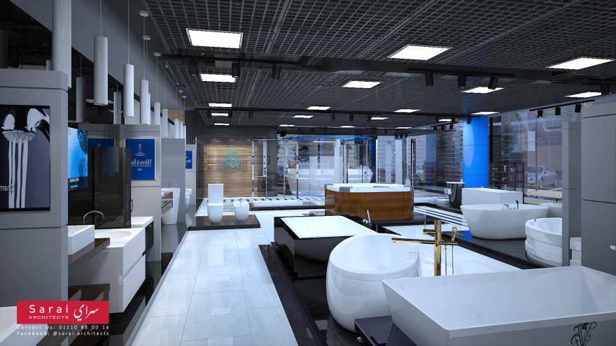 Al Adwaa 卫浴展示厅室内设计-9