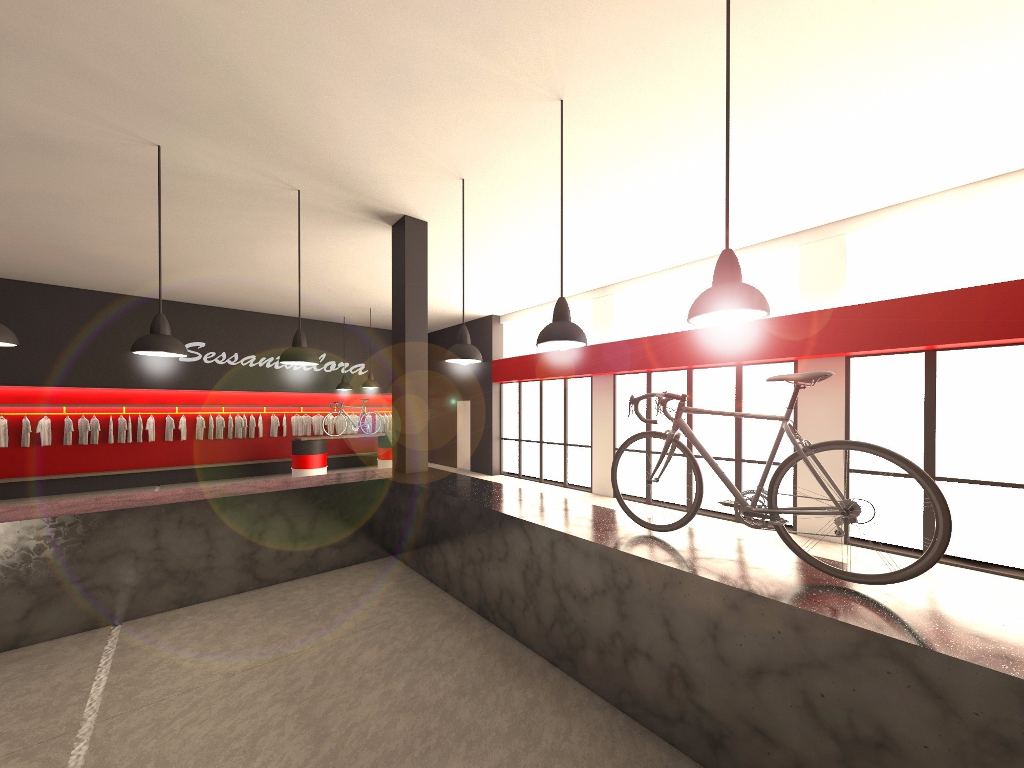 2015 年完成的意大利自行车商店设计-9