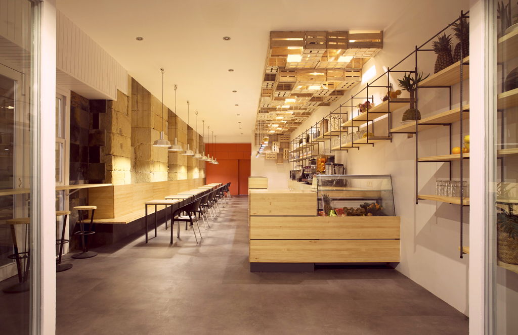 自然有机的低成本咖啡馆设计-0