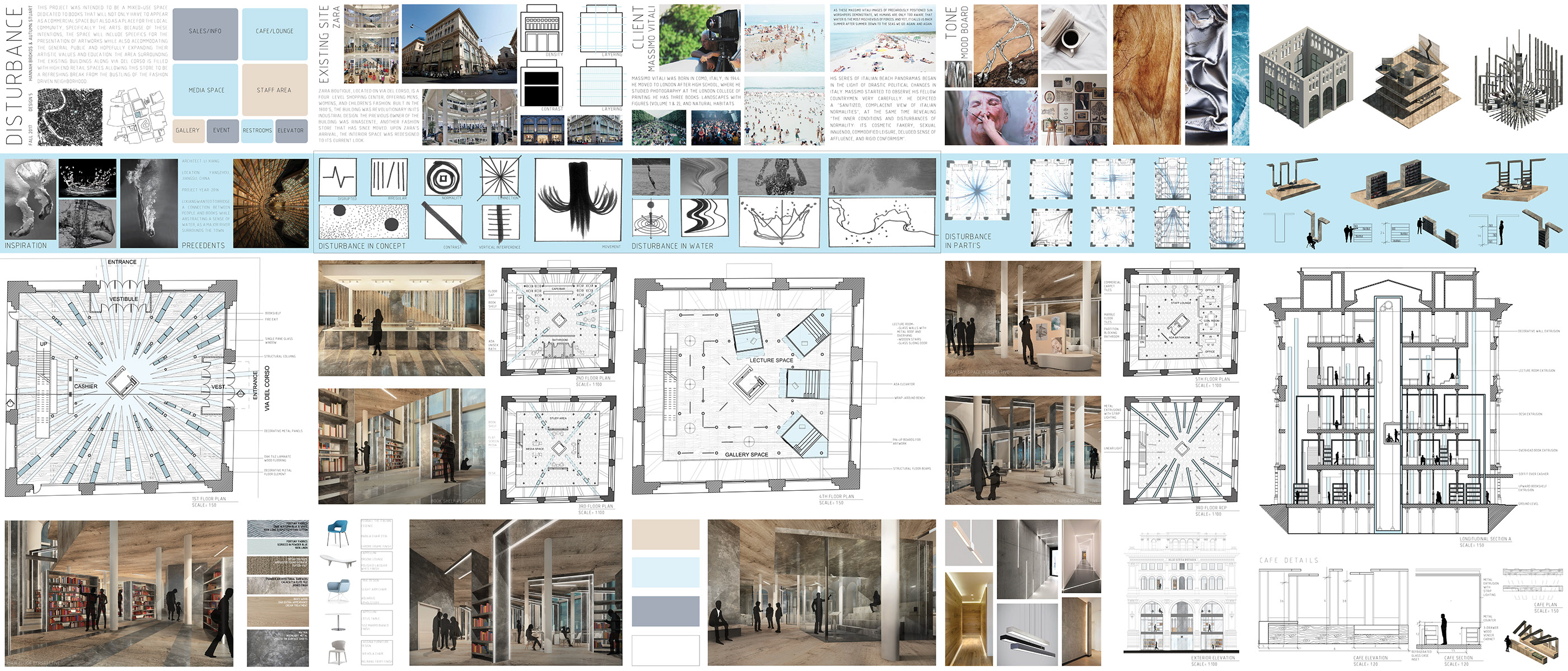 罗马协作项目 | 扰动书店/咖啡厅设计-0