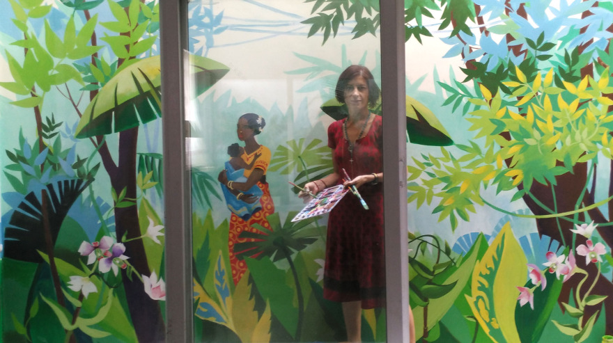 法式热带森林壁画-3