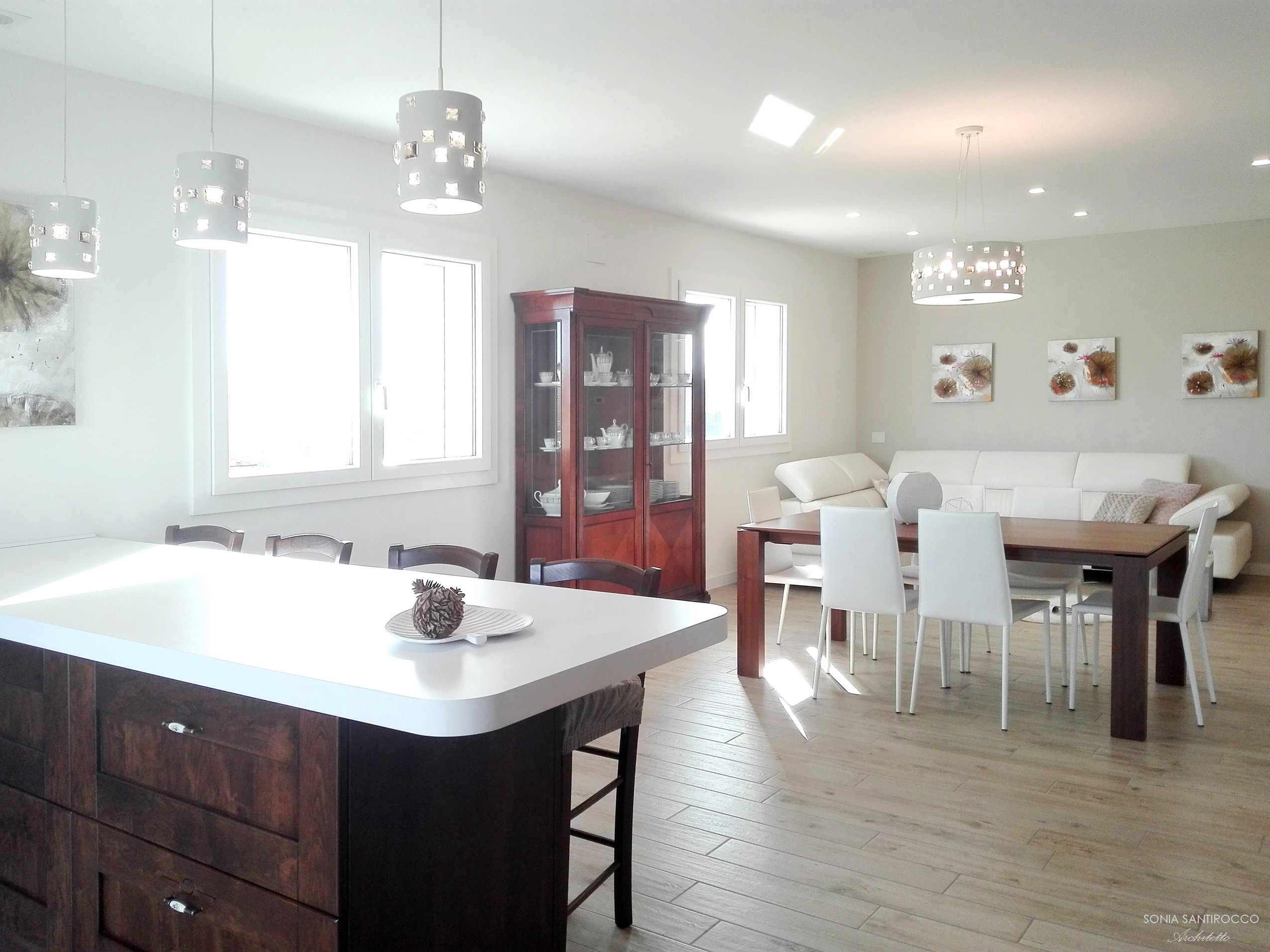 温馨开放式空间 | 意大利公寓客厅设计-23